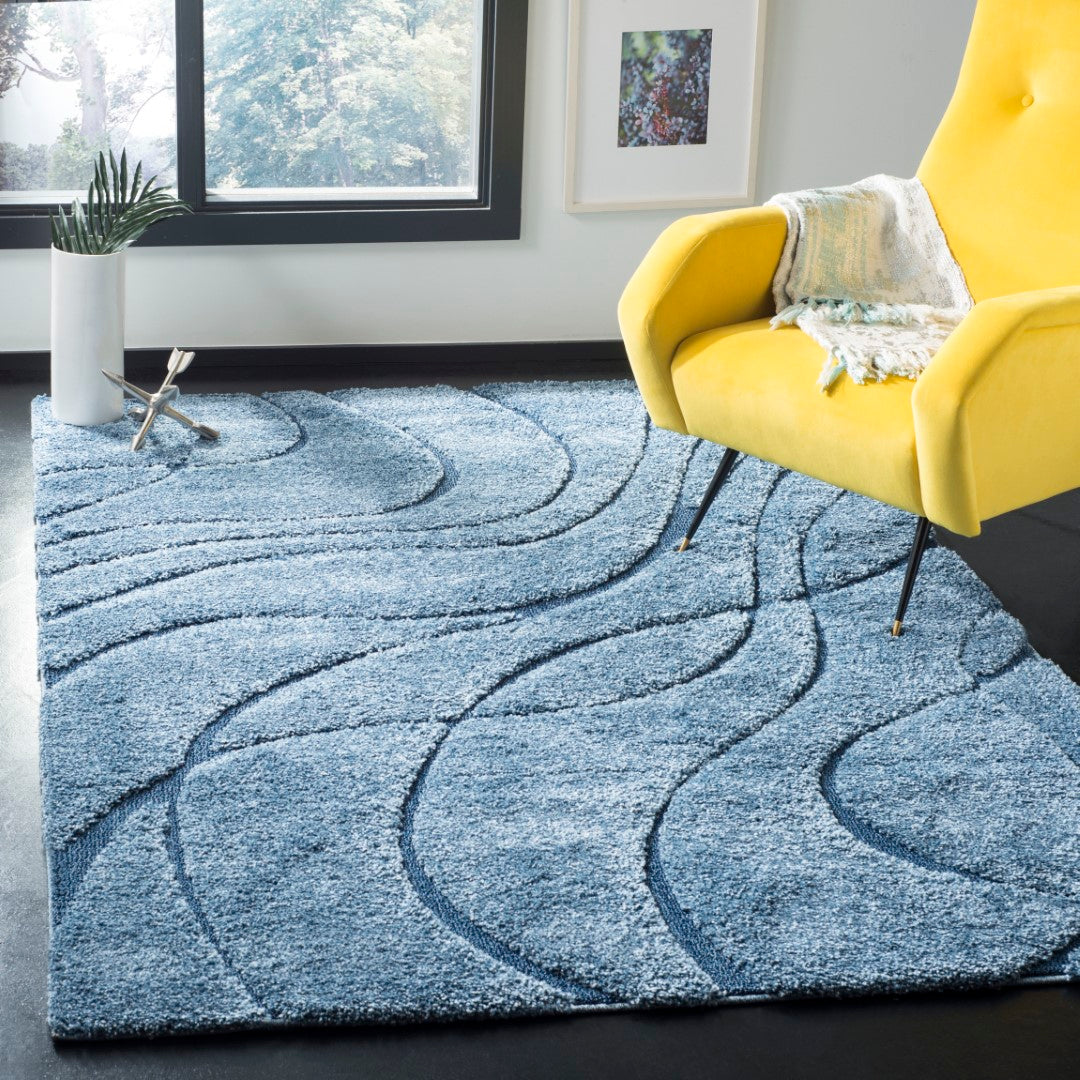 Luxurious Power Loomed Polypropylene Shag Rug from Turkey for Cozy Florida Home Decor