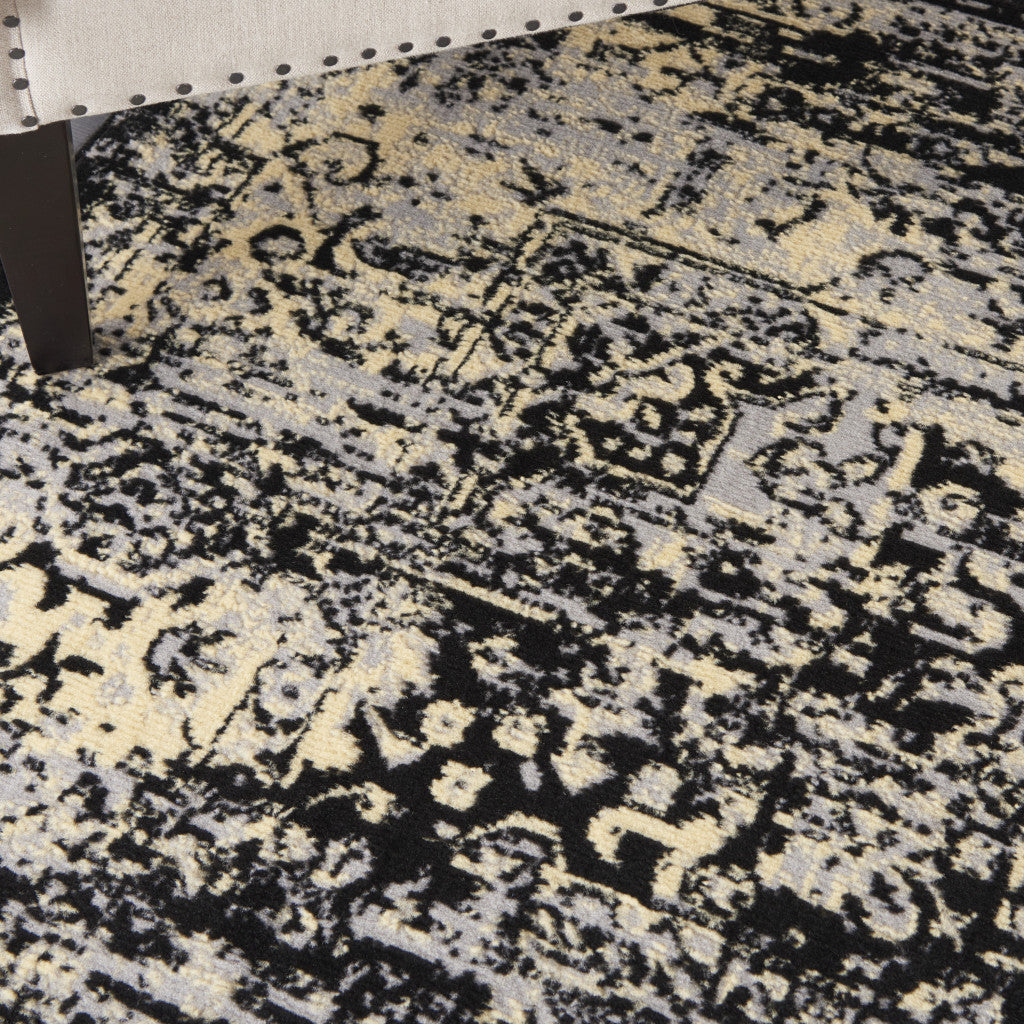 7' x 10' Soft Cream Damask Power Loom Area Rug - Timeless Design for Every Decor