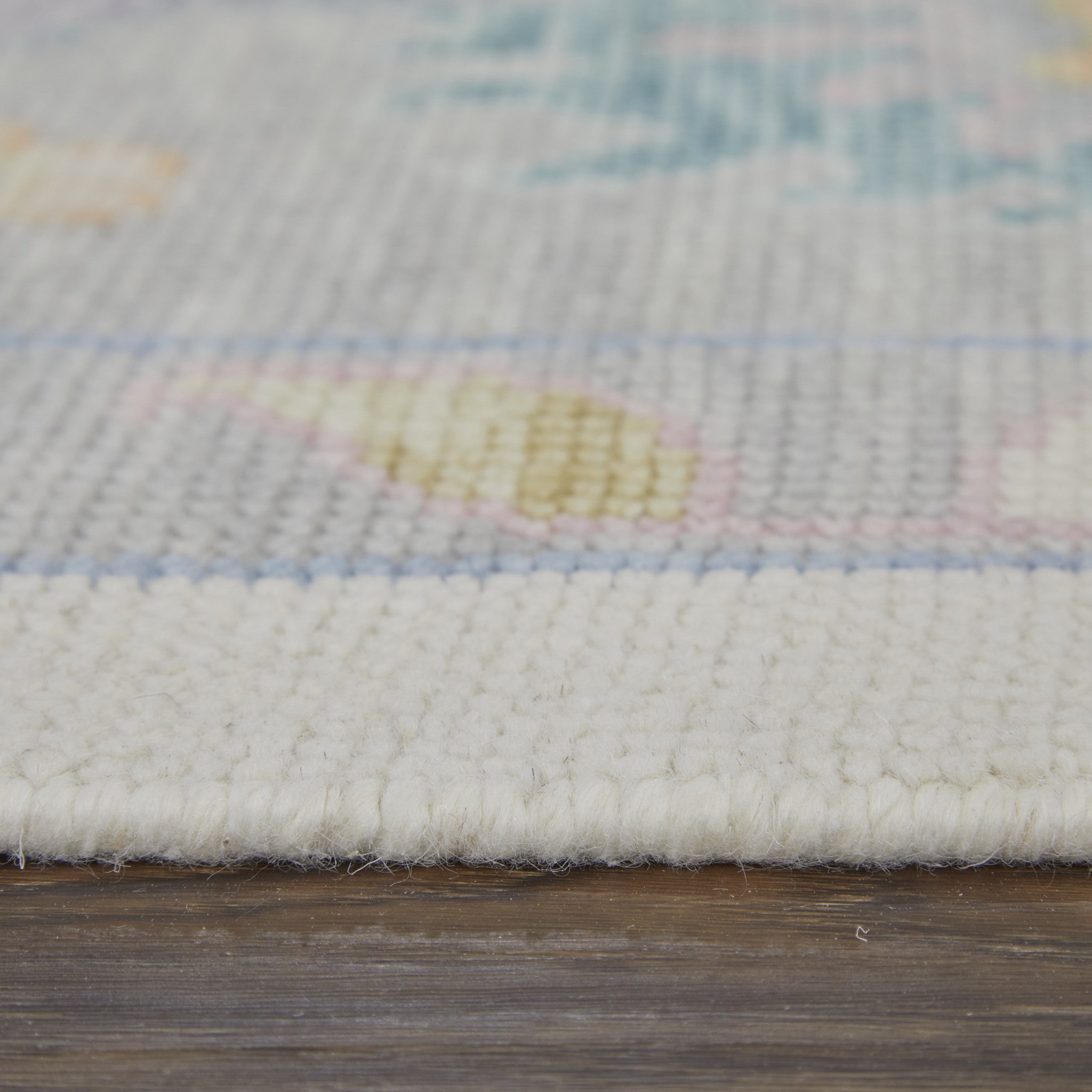 Exquisite Hand-Knotted Wool Floral Area Rug in Gray, Orange, and Ivory with Stain-Resistant Feature for a Cozy Home Ambiance