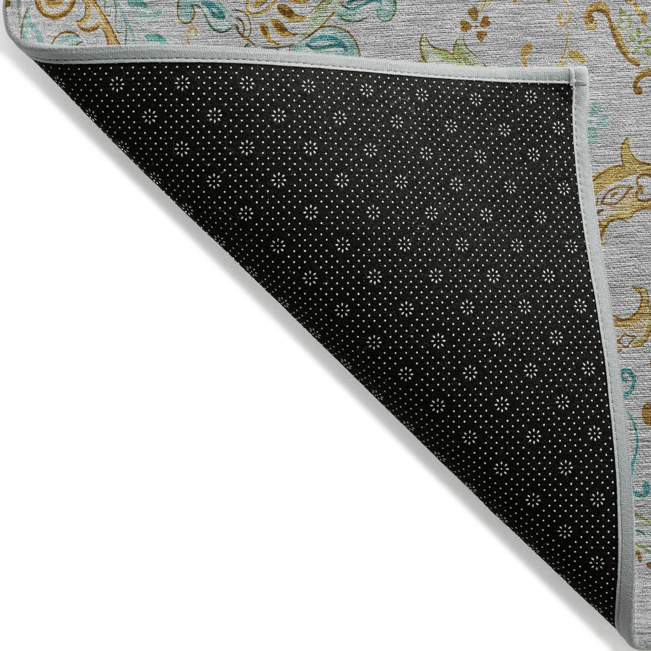 Stylish and Stain-Resistant Washable Outdoor Area Runner Rug with Paisley Pattern - Perfect for Spaces with Kids and Pets