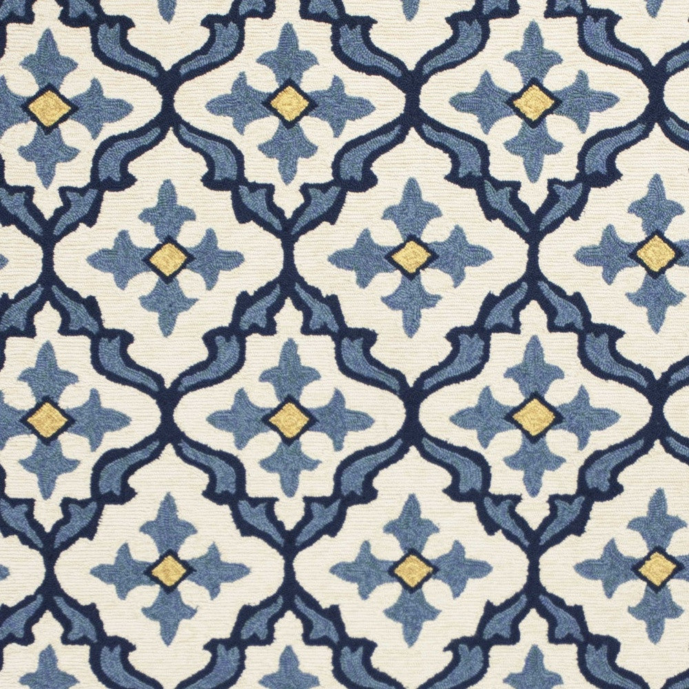 Stylish and Elegant Blue and Ivory Moroccan Handmade Outdoor and Indoor Area Rugs for Decorating Your Living Spaces