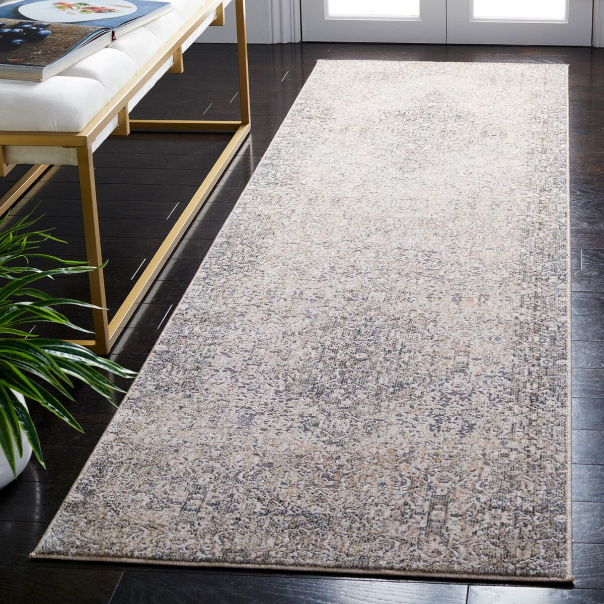 Luxurious Transitional Area Rug - Power Loomed, 70% Polyester/30% Viscose, Soft and Stylish