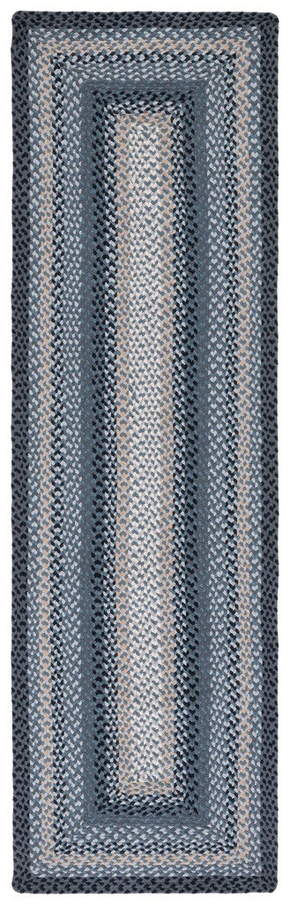 Stylish and Durable Contemporary Flat Weave Braided Rug Made of 92% Cotton for Any Home Decor Space