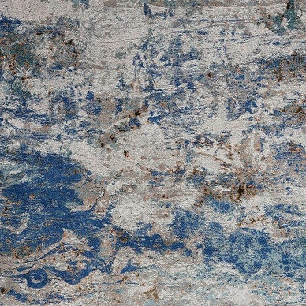 Soft, Durable, and Stain-Resistant Blue & Gray Abstract Earth Area Rug for Stylish Homes