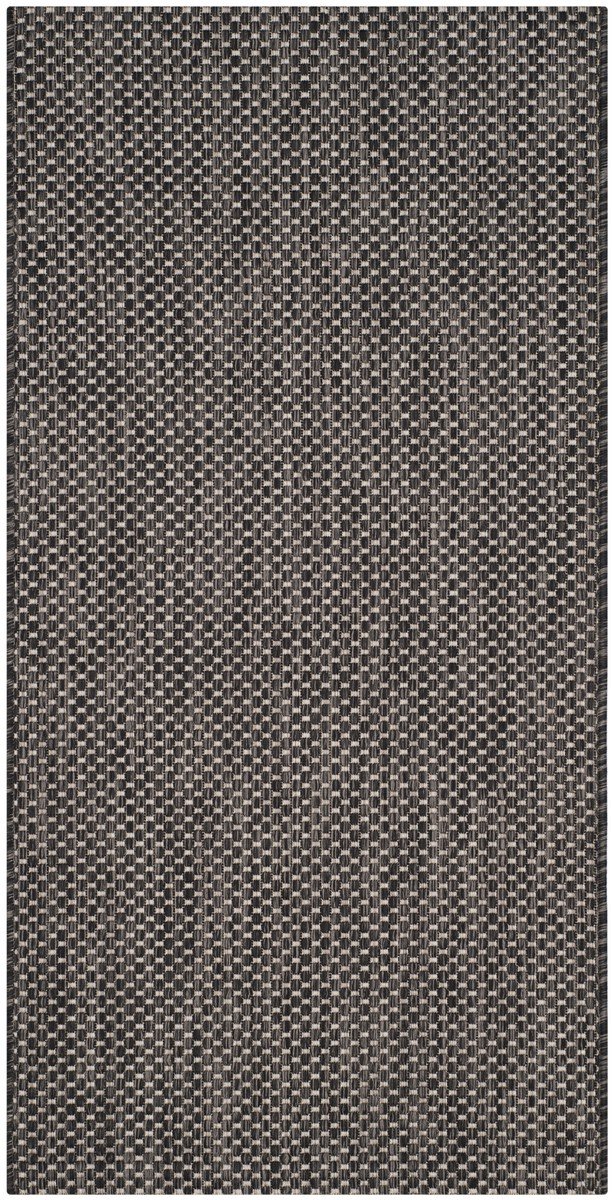 Stylish All-Weather Indoor/Outdoor Power Loomed Checkered Rug for Any Space