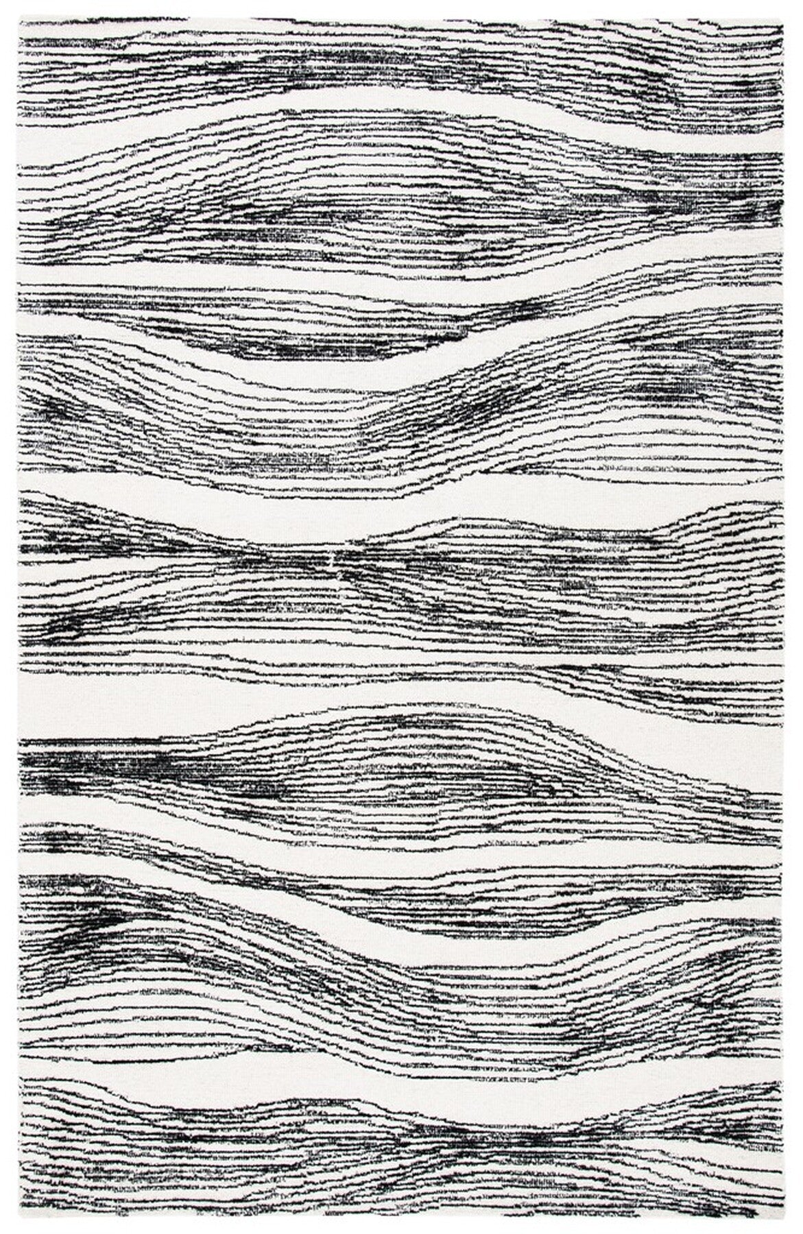 Luxurious Indian Hand - Tufted Wool & Cotton Area Rug for Elegant Spaces