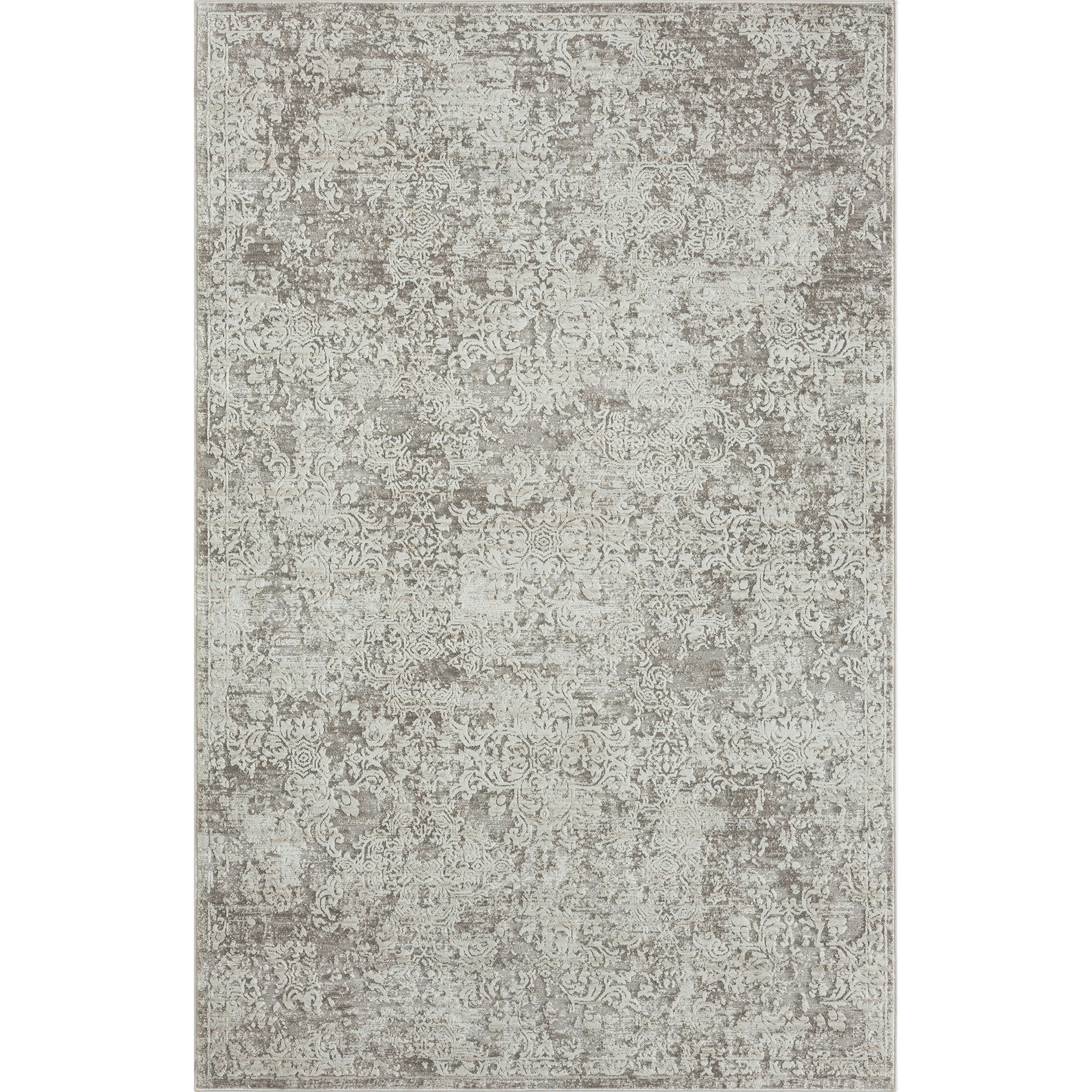 Elevate Your Space with a Gray Abstract Distressed 8' x 10' Runner Rug