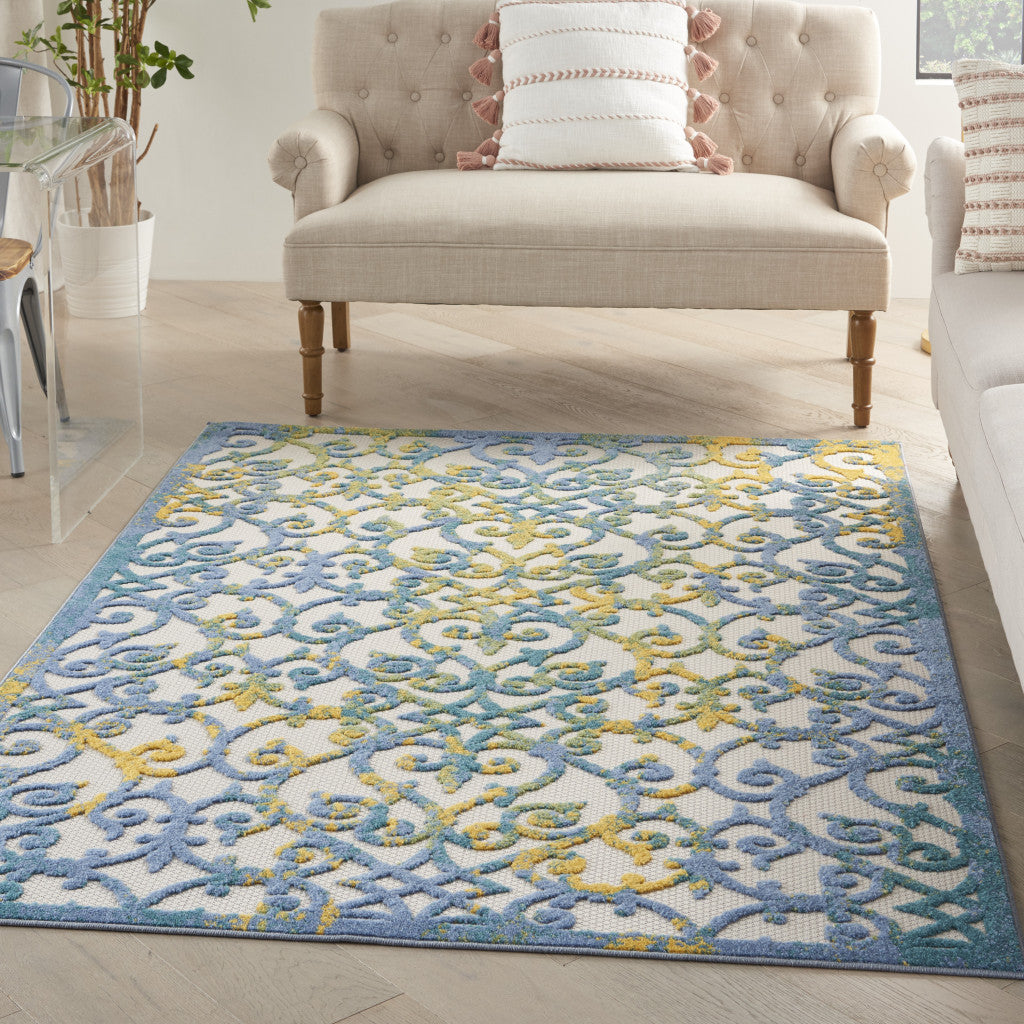 High - Quality Outdoor and Indoor Area Rugs with Elegant Green and Ivory Floral Design for Comfort and Stylish Ambiance in Any Space