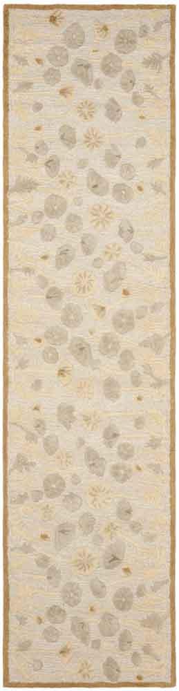 Exquisite Hand-Tufted Wool Martha Botanical Art Rug Featuring Playful Poppies and Ferns for Elegant Interior Decor