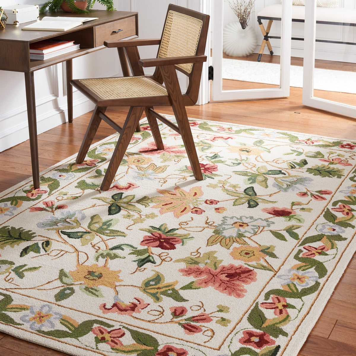 Exquisite Hand-Hooked Luxury Rug - Hk311 with Sumptuous Pure Virgin Wool Pile and Sturdy Cotton Backing for Enduring Elegance