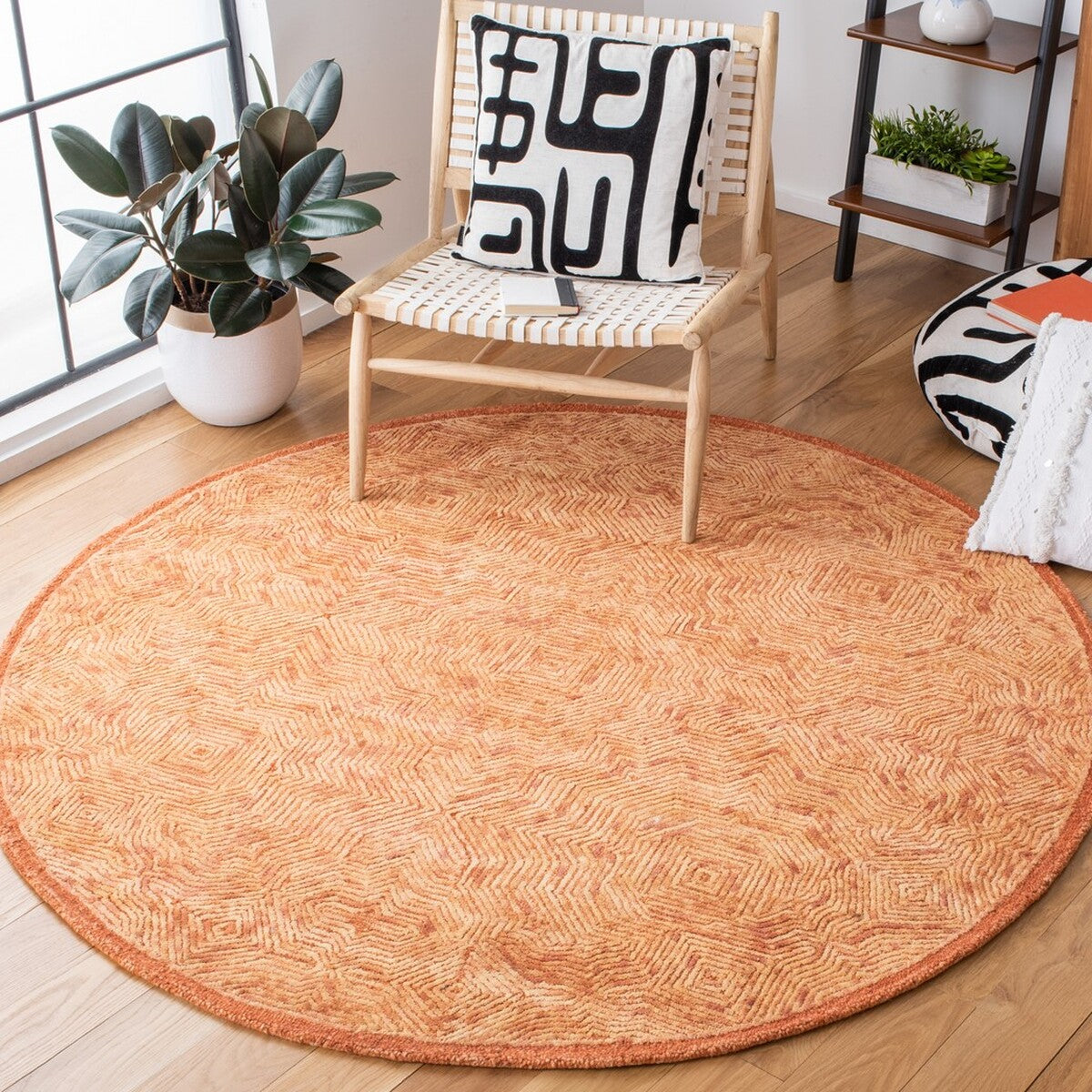 Elegant Hand - Tufted Wool Ikat 506 Rug for Luxury Home Comfort and Decor