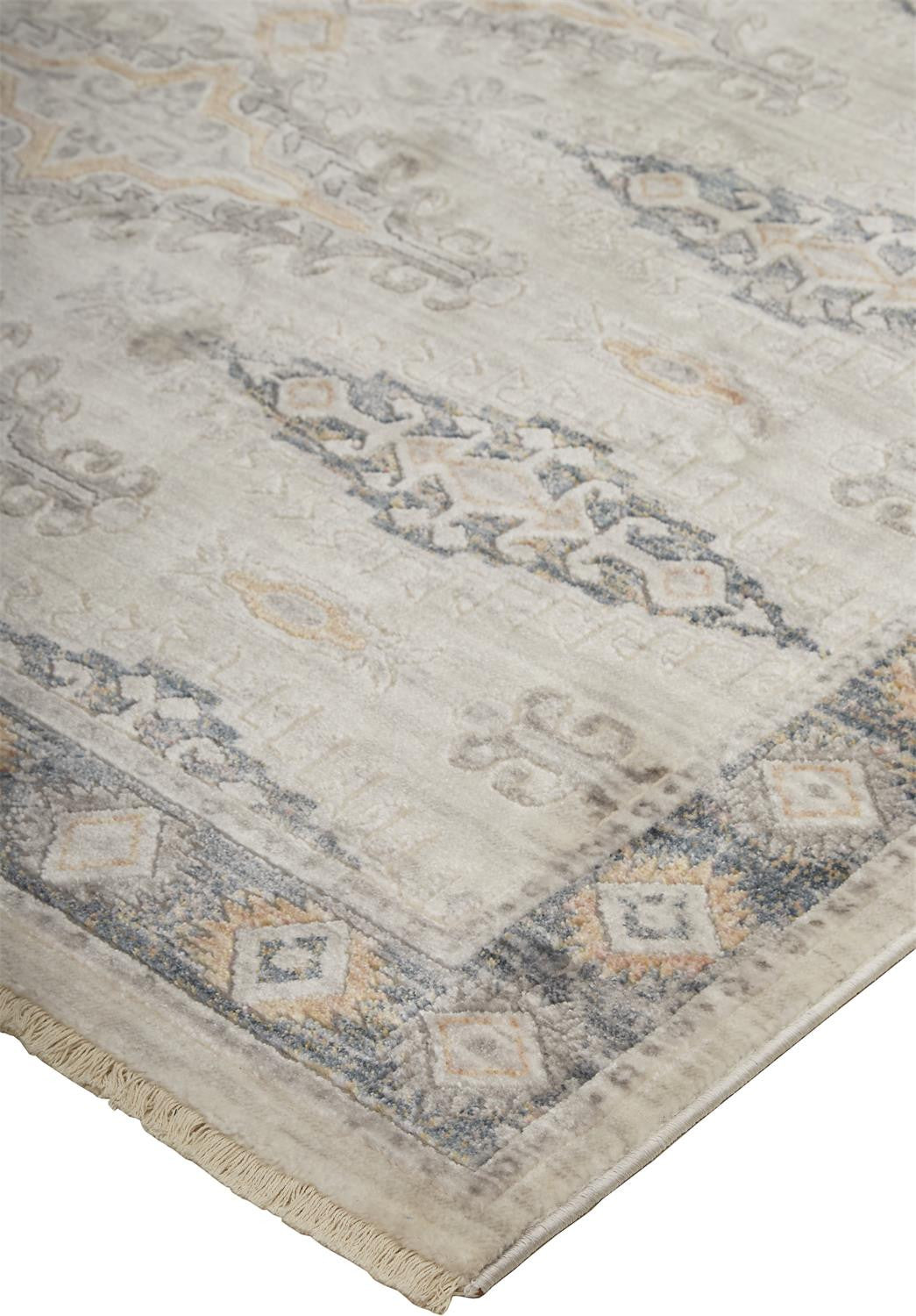 Stylish and Comfortable Non-Slip Area Rug with Elegant Gray and Black Floral Pattern for Beautiful Home Decor
