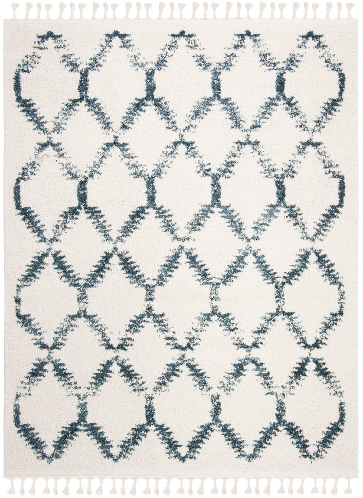 Luxurious Berber Power Loomed Rectangular Rug with Soft Pile and Durable Polypropylene - Polyester Fiber Blend