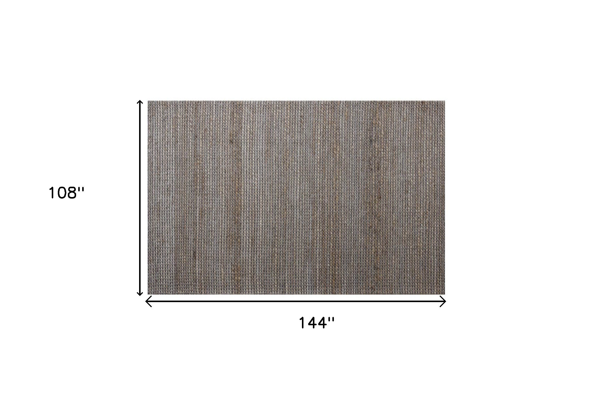 Exquisite Hand-Woven Gray Striped Area Rug for Elegant Home Decor
