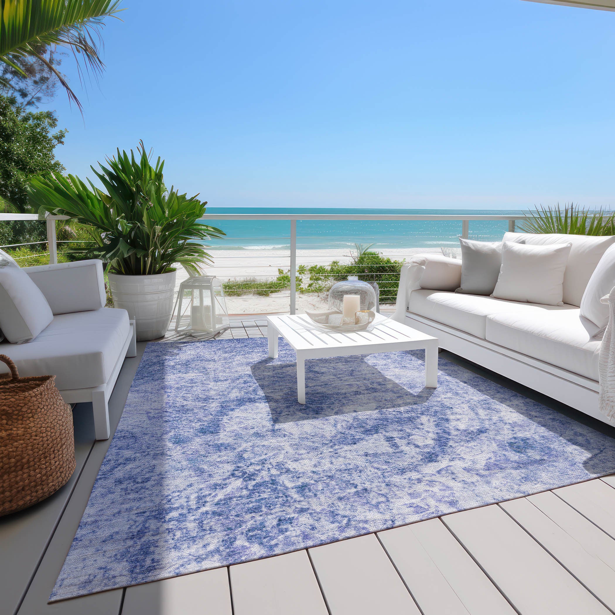 Stylish and Contemporary Lime Green Abstract Washable, Stain-Resistant, and Non-Slip Outdoor Area Rug for Home Decor Use