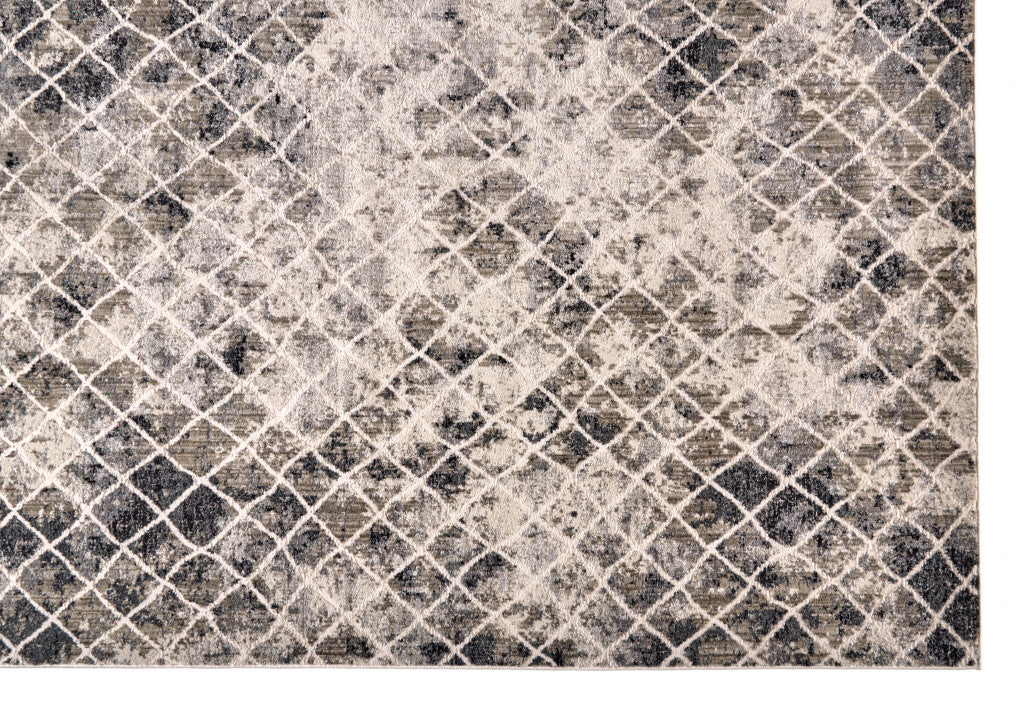 Elegant Stain-Resistant Area Rug in Ivory Gray & Taupe Abstract Design for Stylish Homes