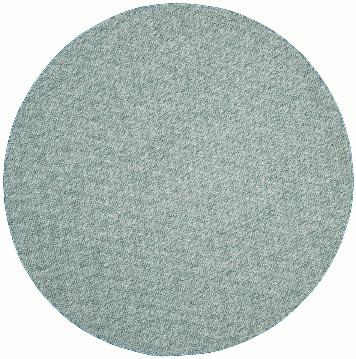 Stylish All-Weather Indoor/Outdoor Power Loomed Rug with Elegant Chevron Pattern