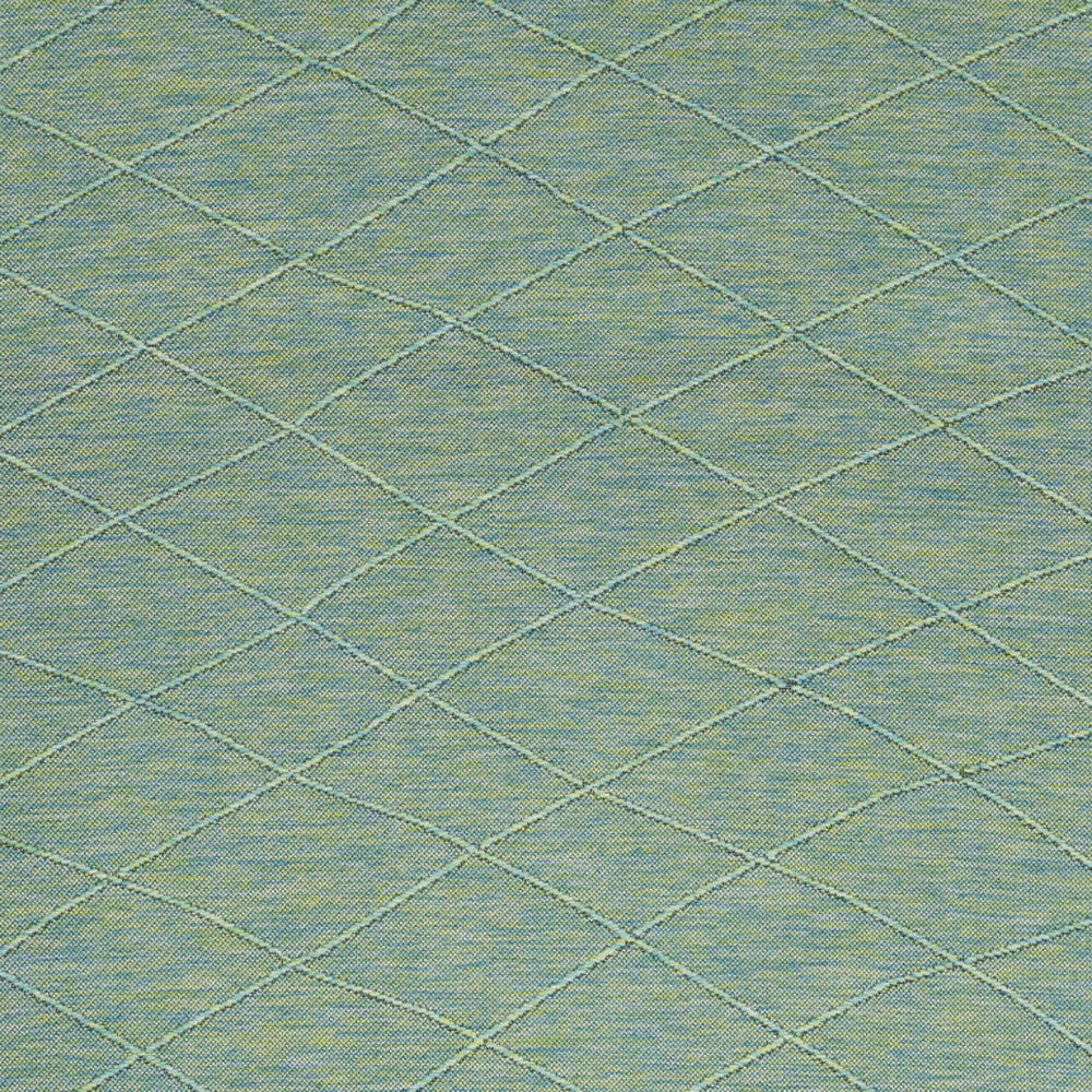 Stylish and Comfortable 4' x 6' Blue Geometric Power Loom Non-Skid Area Rug for Enhancing Any Living Space