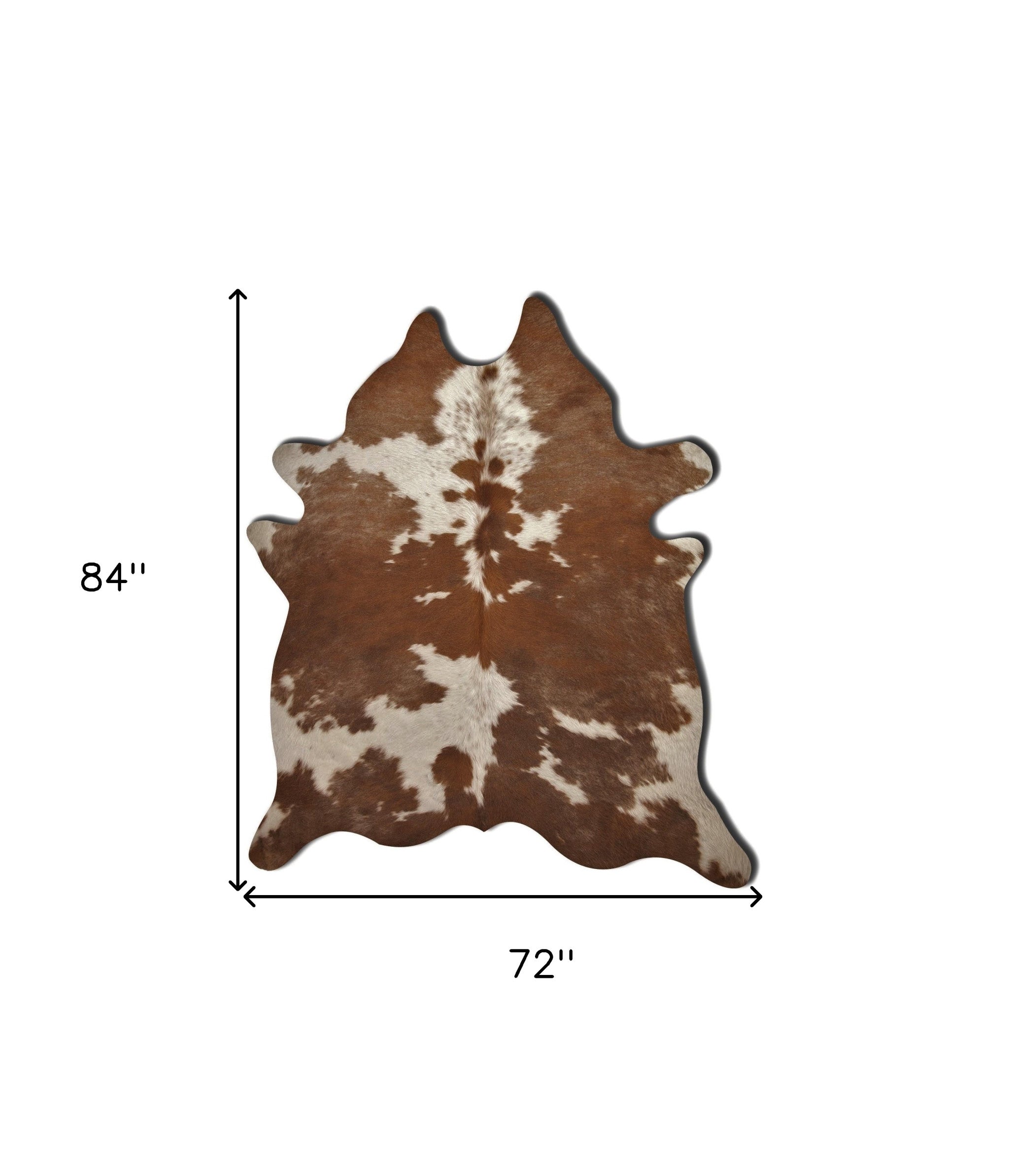 Luxurious Handmade Cowhide Area Rug with Distinctive Animal Print Design for Contemporary Living Spaces