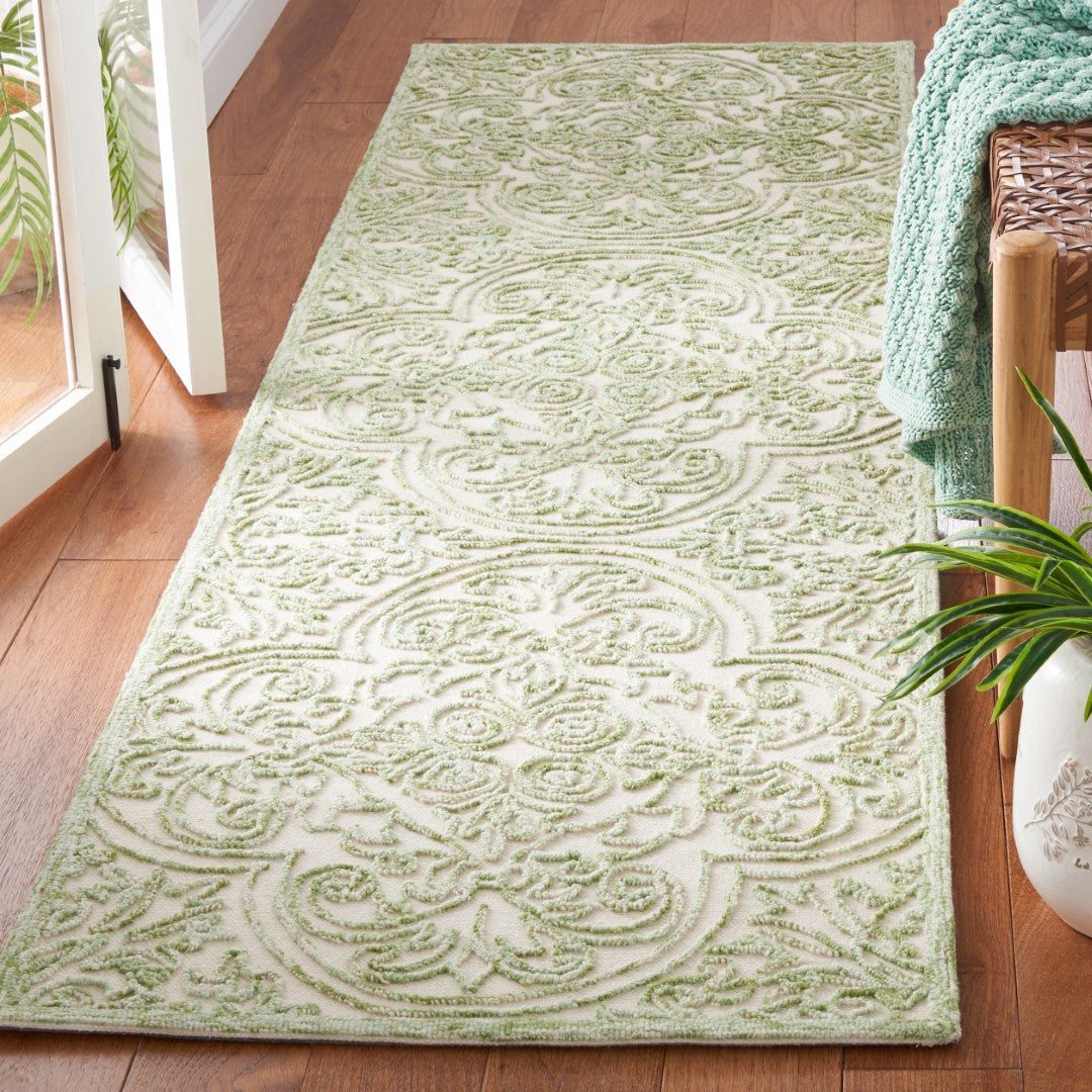 Luxurious Msr Hand-Tufted Wool and Cotton Area Rug with Latex Backing for Exquisite Home Decor