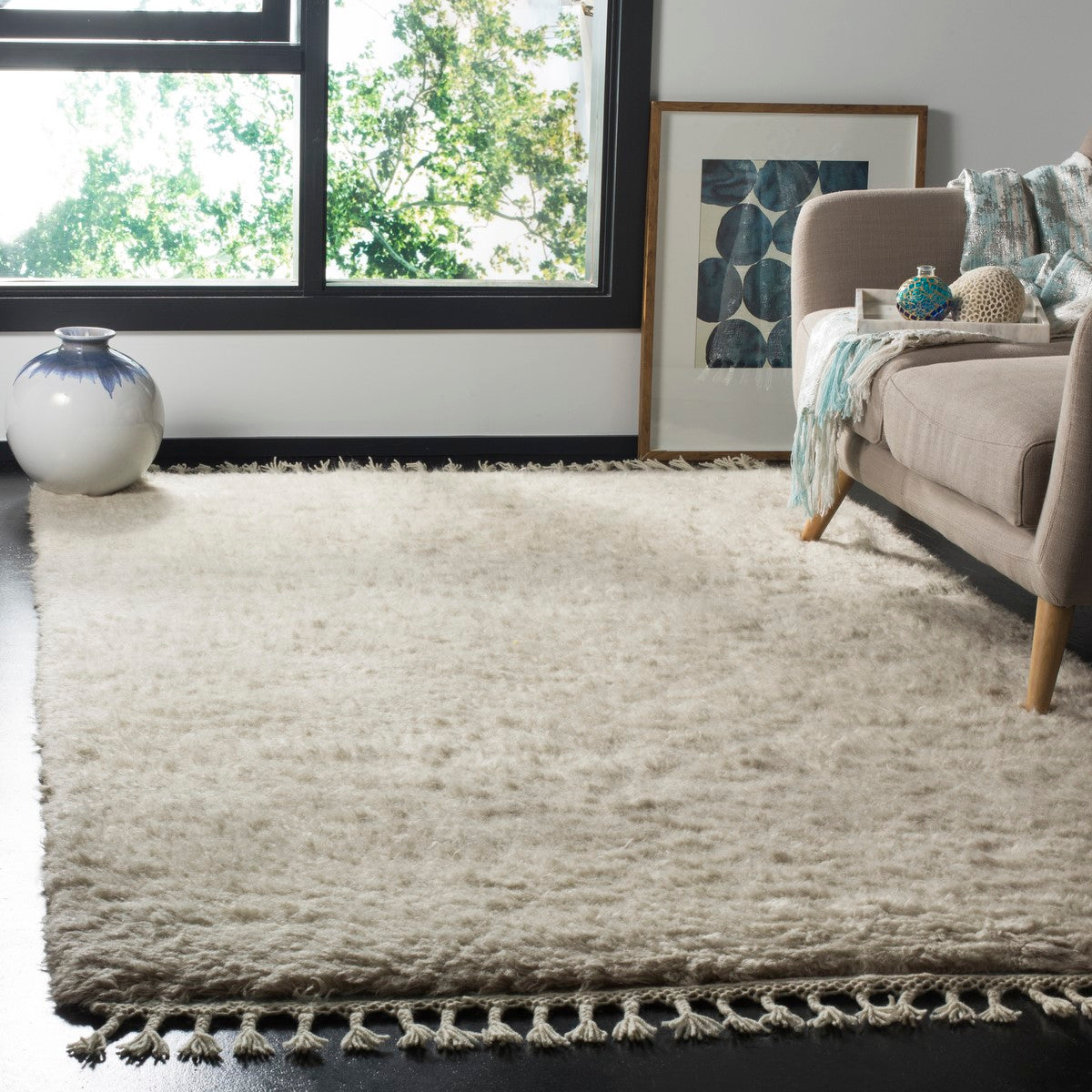 Exquisite Casablanca Hand-Knotted Moroccan-Inspired Area Rug Crafted from Soft New Zealand Wool for Stylish Interiors