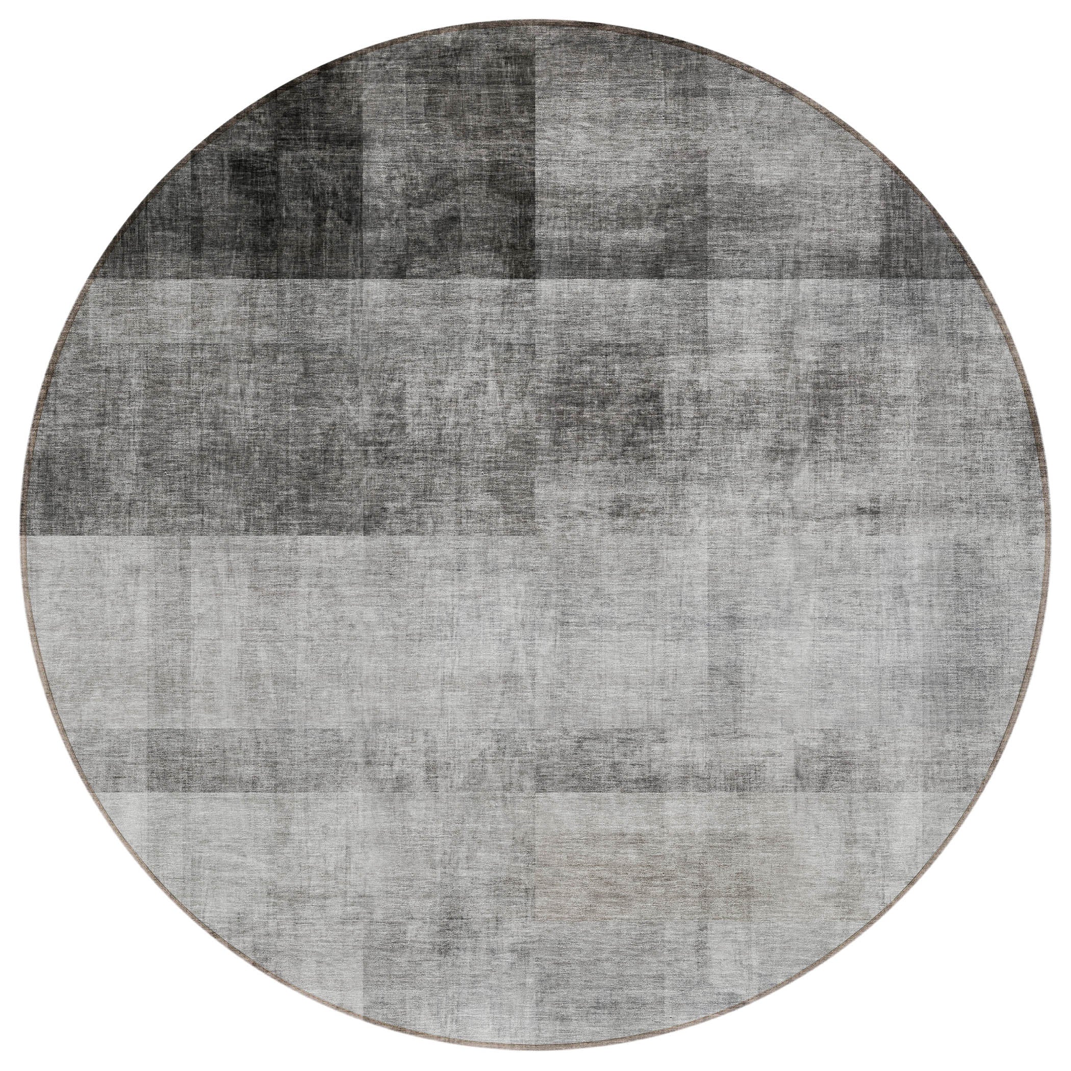 8-Foot Olive Green Ombre Stain-Resistant Indoor-Outdoor Runner Rug for Kids & Pets