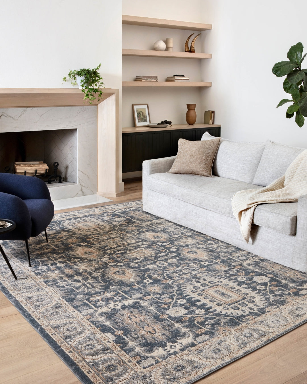 Teagan Luxury Power Loomed High Pile Rug: 100% Polypropylene & Polyester for Enduring Elegance