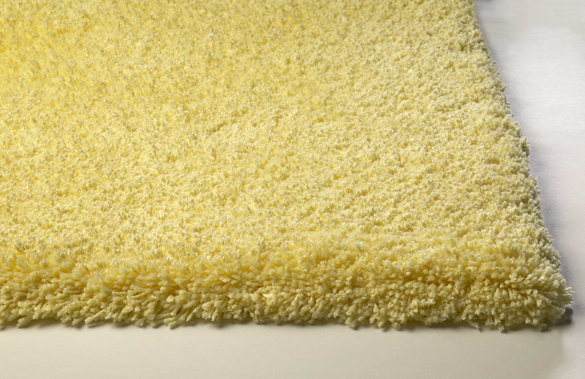 Exquisite Hand-Woven Canary Yellow Polyester Shag Rug with Charming Modern Design for Every Home Interior Decor