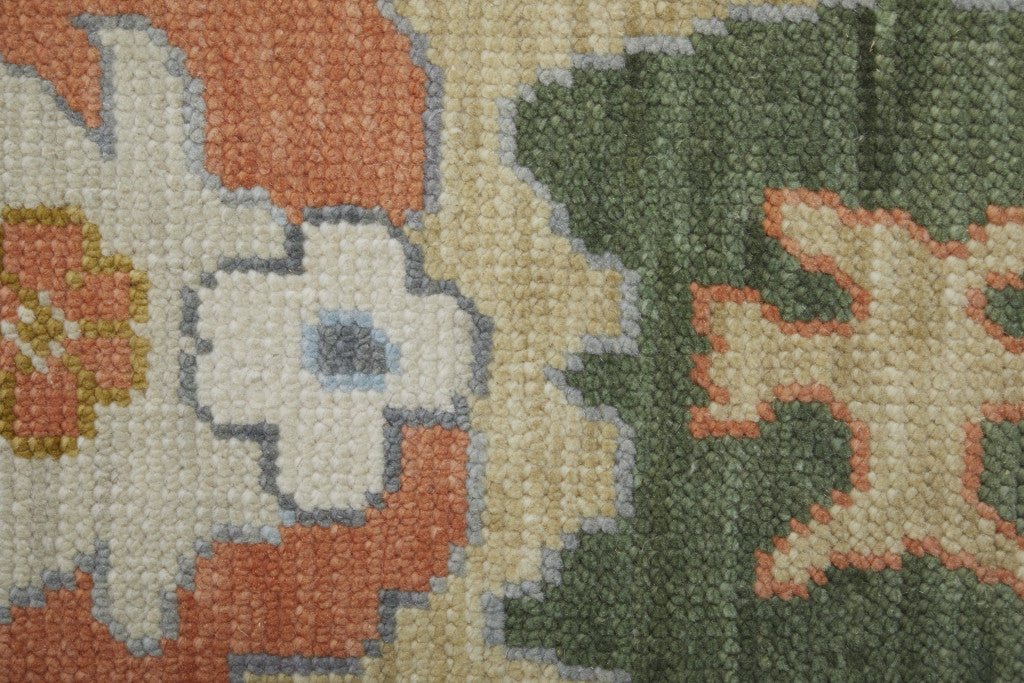 Stain-Resistant Hand-Knotted Gray and Gold Floral Area Rug for Timeless Home Decor