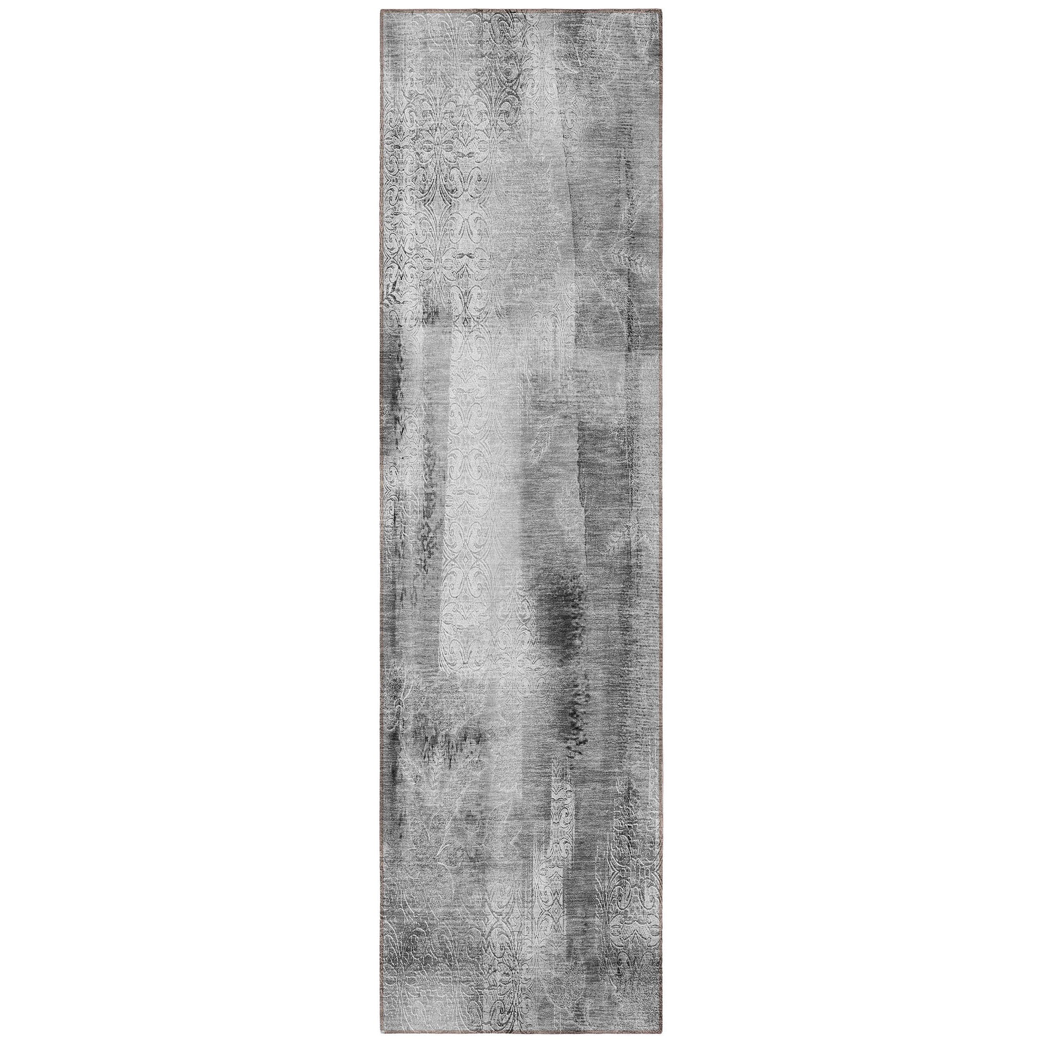 Stylish Washable, Stain-Resistant Non-Skid Purple Runner Rug for Indoor & Outdoor Use