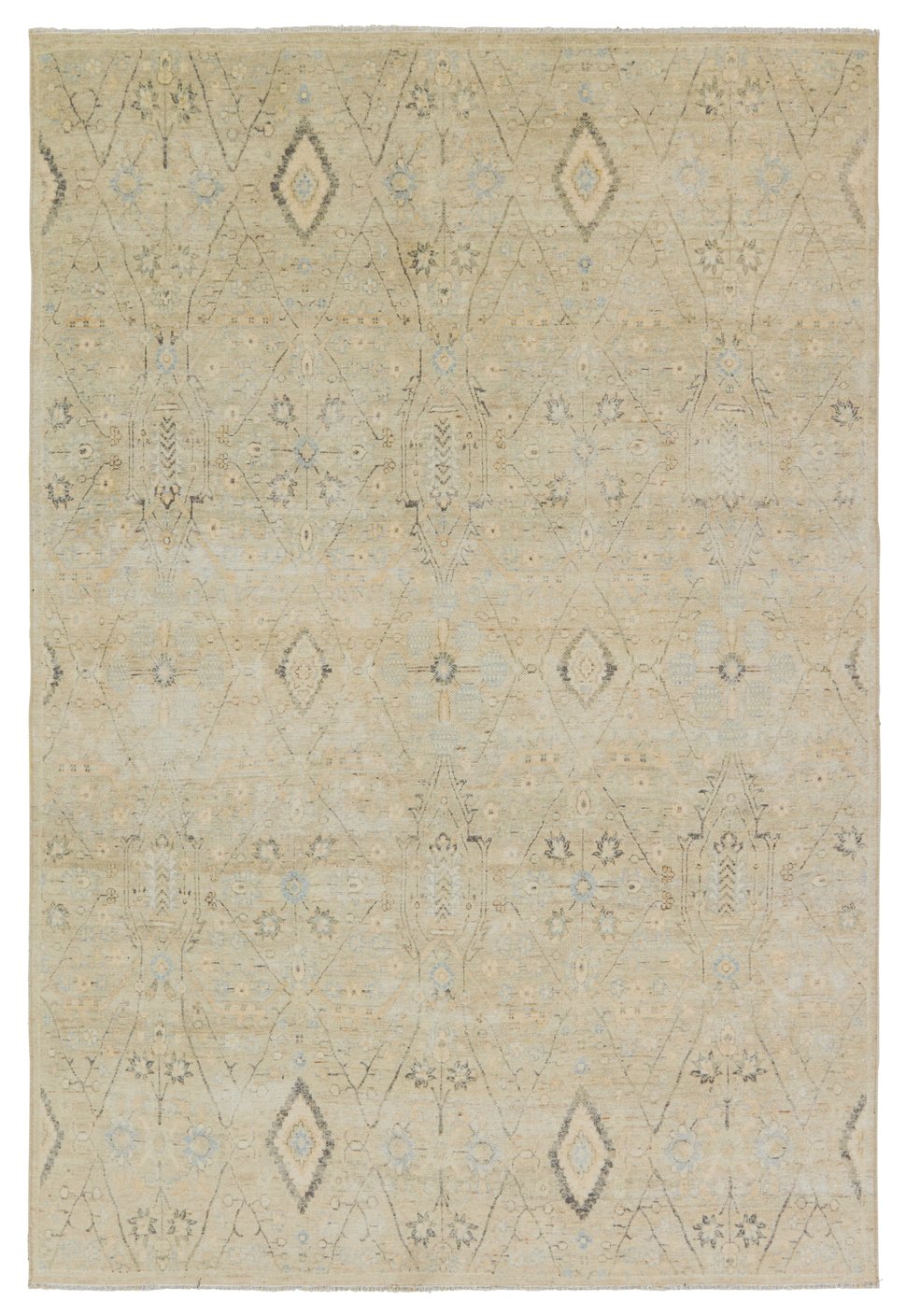 Indoor Vintage Medallion Power-loomed Machine-made Area Rug - Boheme Maisie BOH26 with 78% Cotton and 22% Polyester