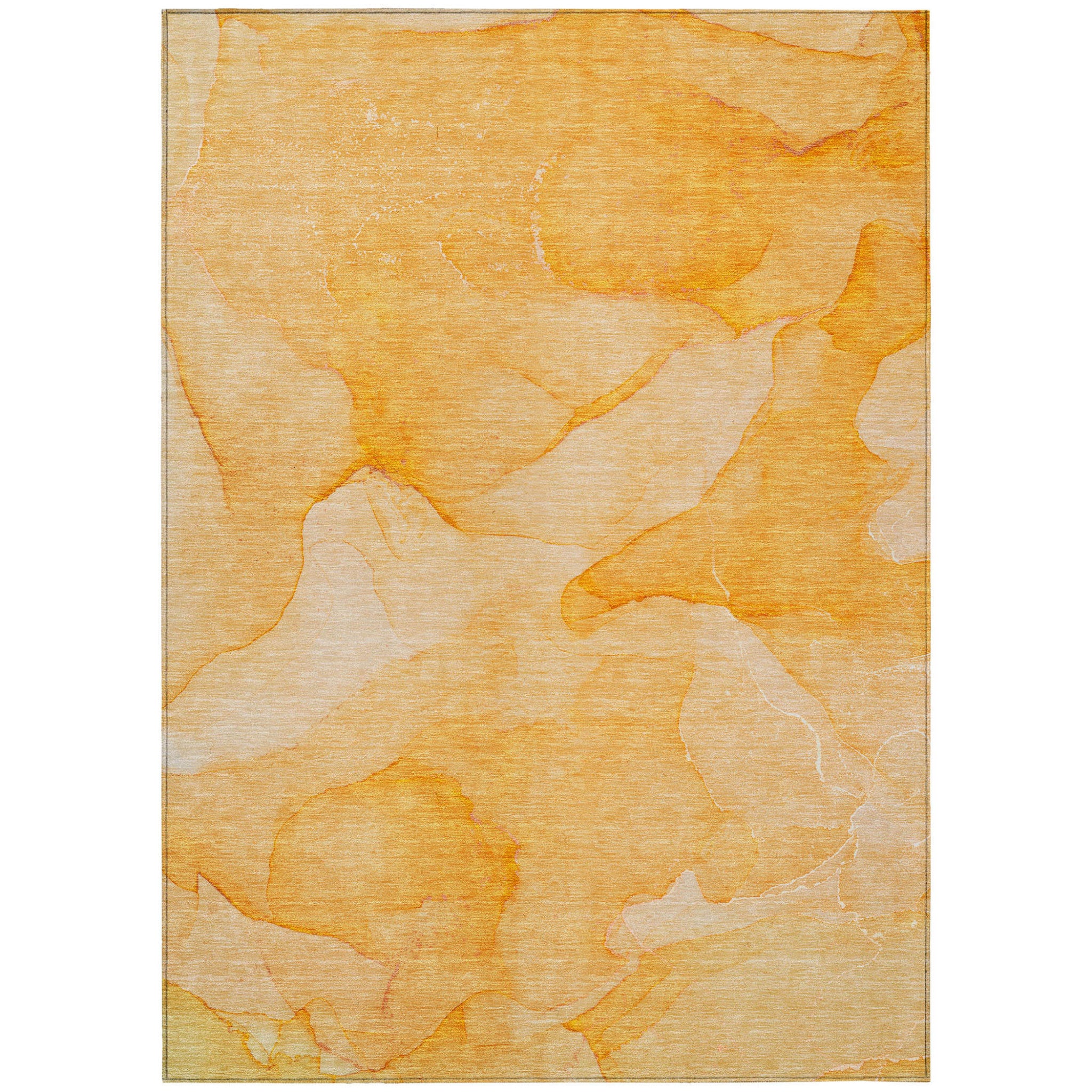 Stylish Blue Washable Abstract Runner Rug for Indoor & Outdoor Use, Stain-Resistant