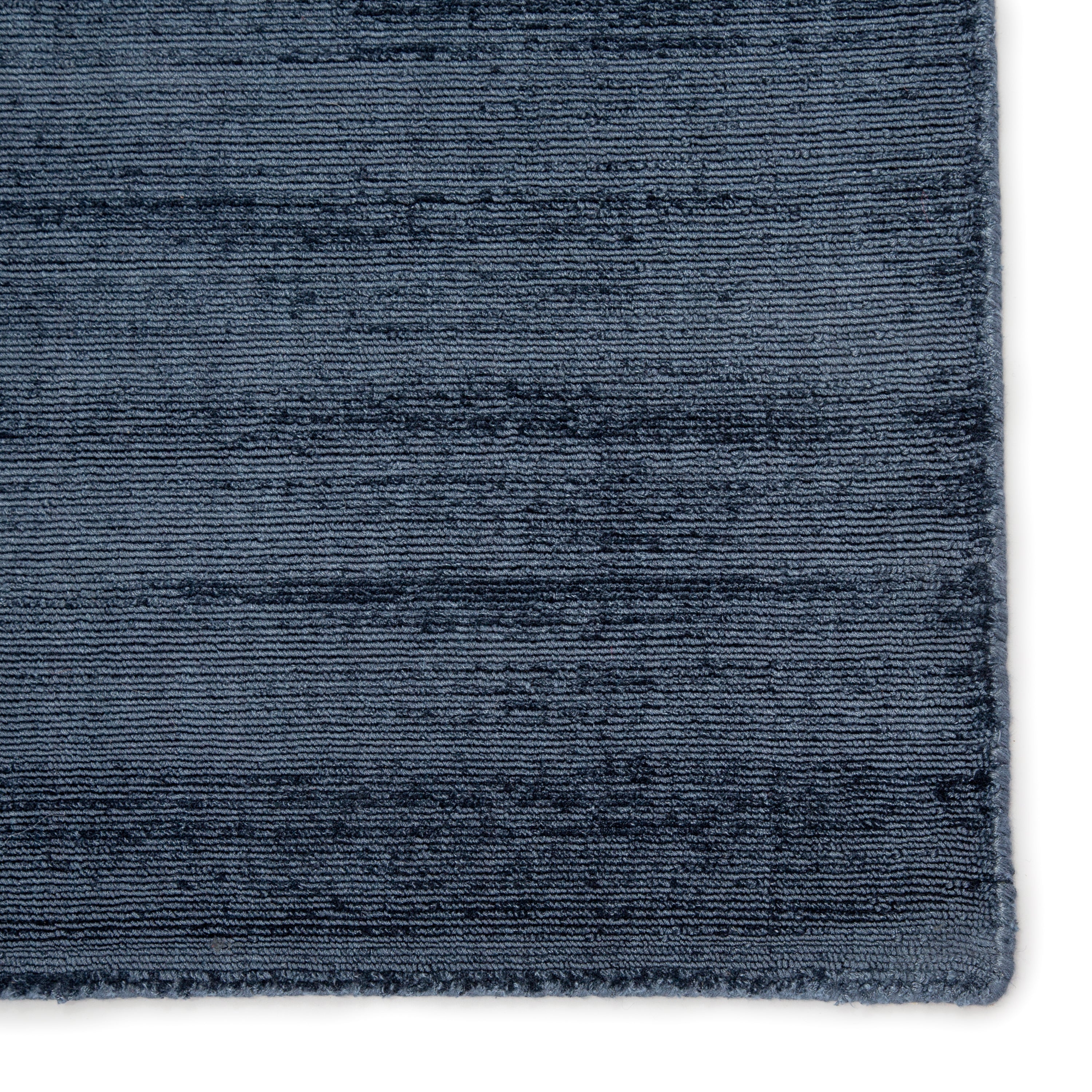 Luxurious Handloomed 100% Viscose Area Rug with Distressed Look in Blue-Gray