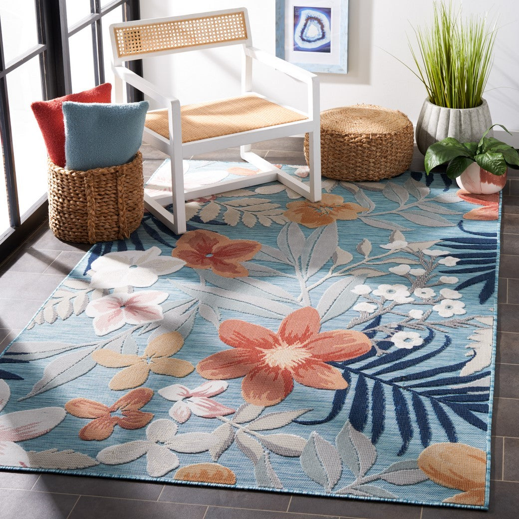 Stylish Power Loomed 100% Polypropylene Cabana Outdoor Rug Ideal for Patios and Decks