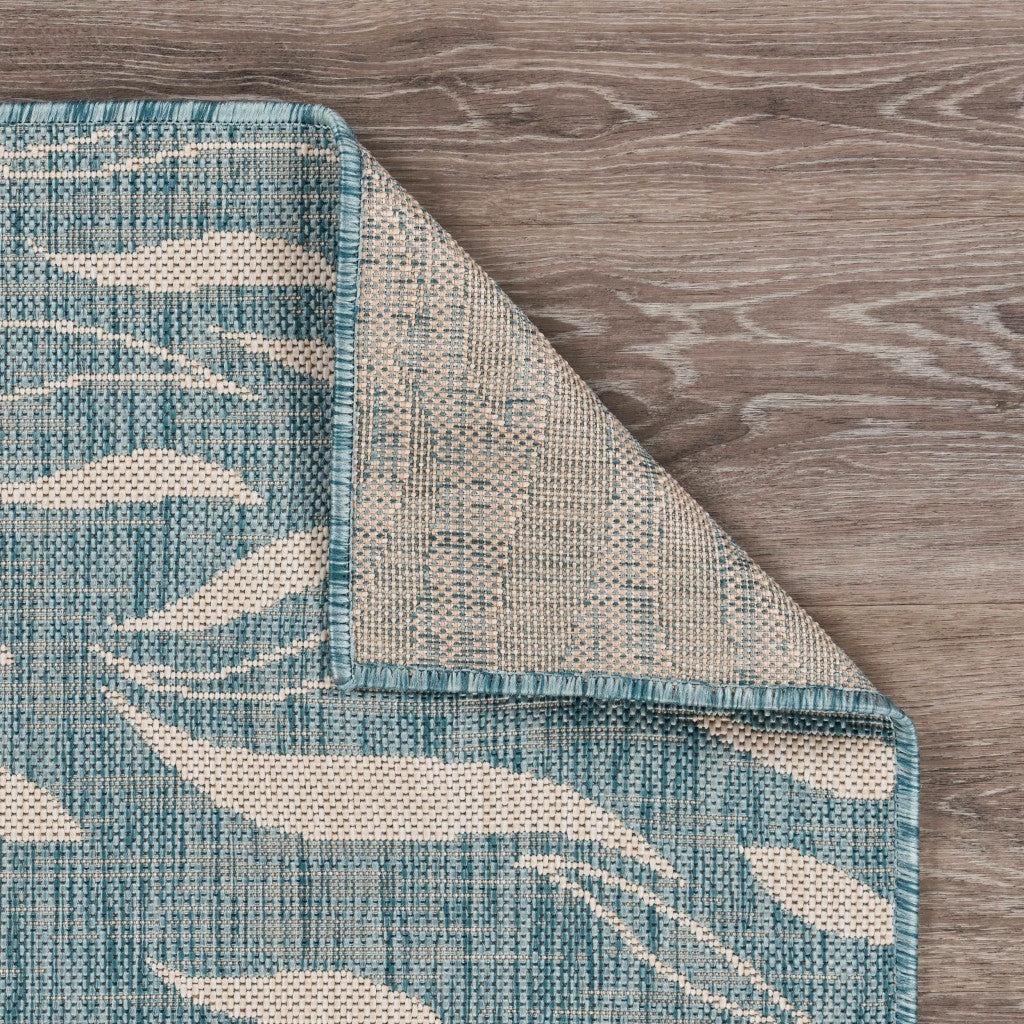 Stylish and High - Quality Blue and Gray Outdoor/Indoor Area Rug for All Kinds of Spaces