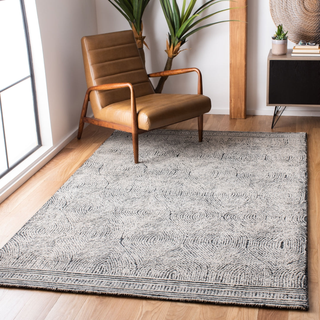 Luxurious 100% Wool Tufted Bohemian Abstract 340 Rug for Home Décor Upgrade