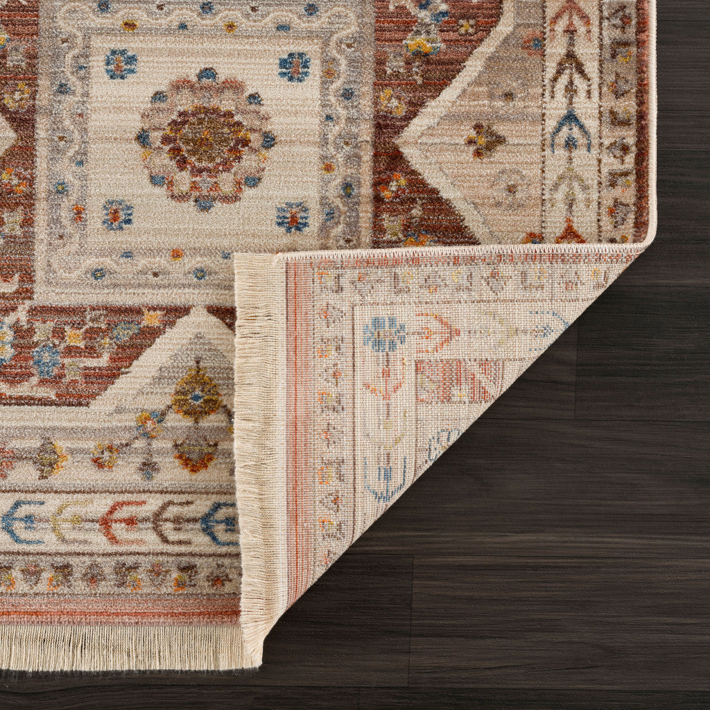 High - Quality Turkish Red Southwestern Area Rug for Stylish Home Décor