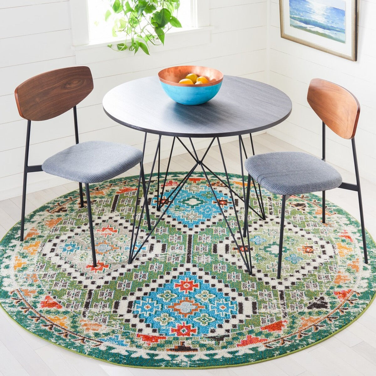 Elegant Madison Transitional Power - Loomed Polypropylene Friese Rug for Home Decor