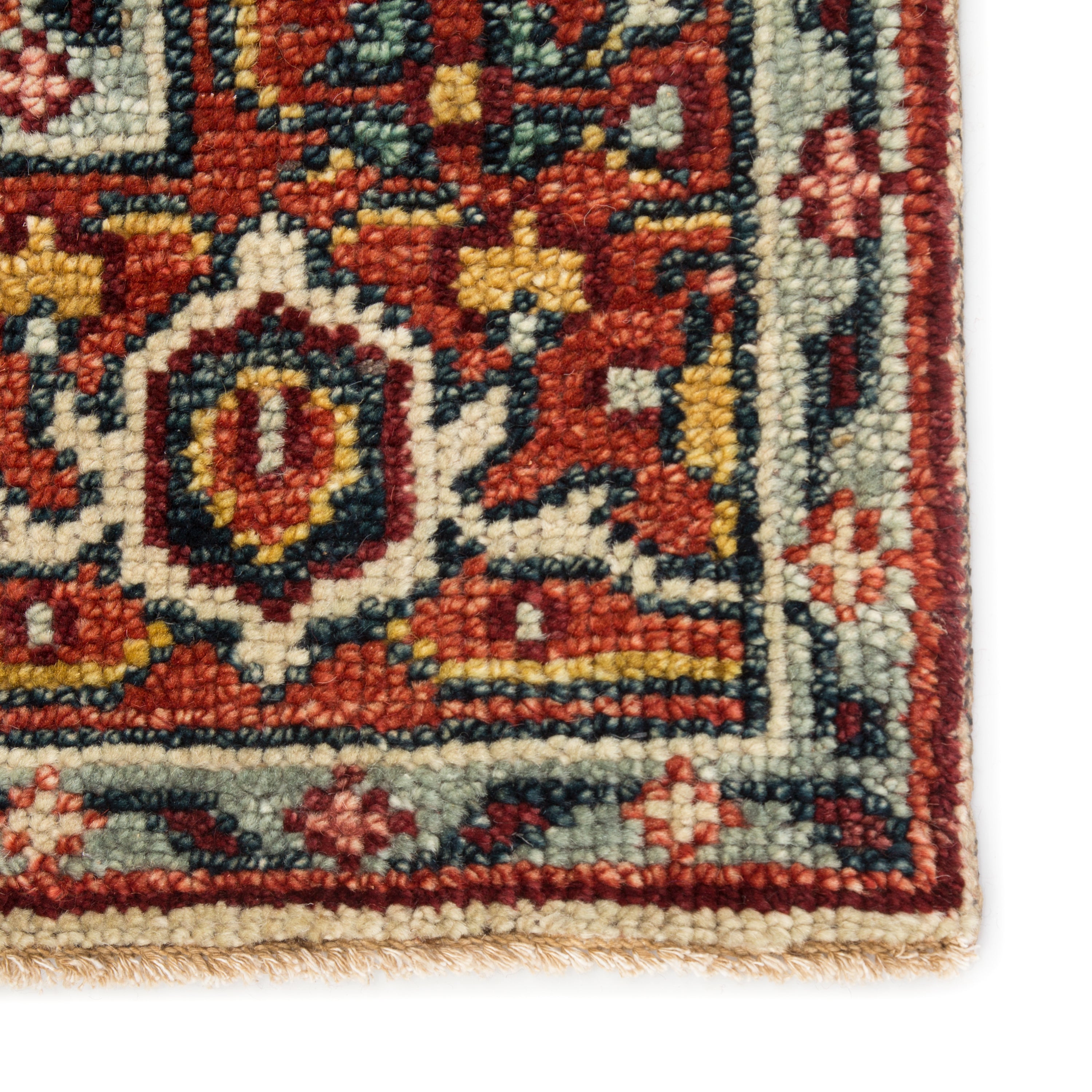 Salinas Handmade 100% Wool Tavola Medallion Rug - Vintage Floral for Bohemian Interiors