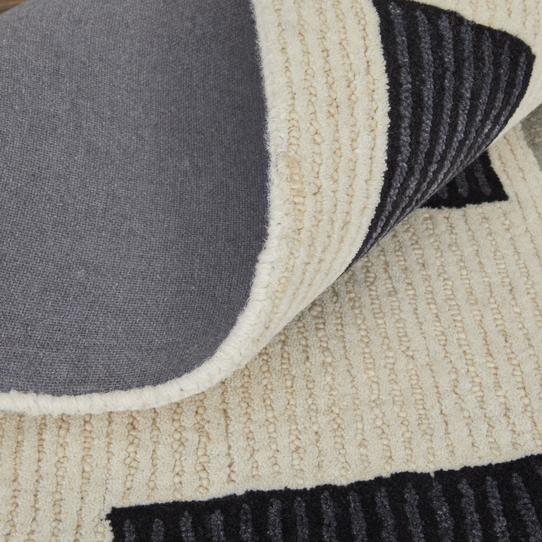 Feizy Maguire Hand-Tufted Wool Area Rug - Stain-Resistant, Pet-Friendly with Geometric Design
