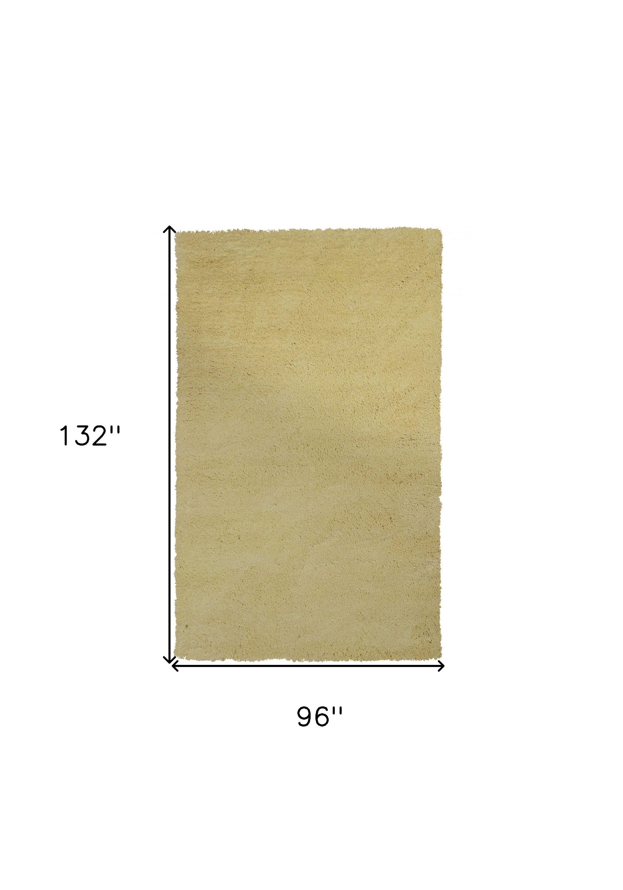 Exquisite Hand-Woven Canary Yellow Polyester Shag Rug with Charming Modern Design for Every Home Interior Decor