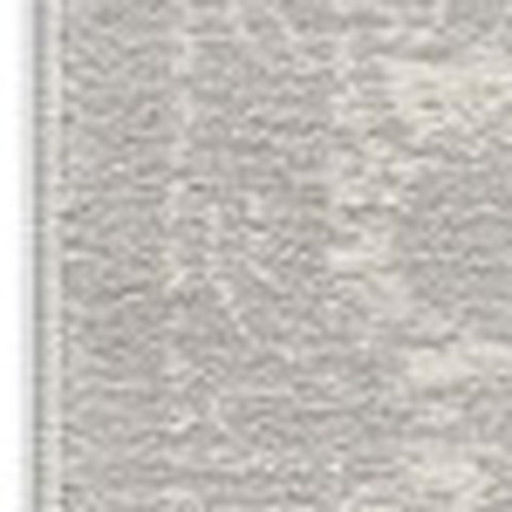 Stain-Resistant Grey Abstract Power Loom Runner Rug for Stylish Spaces