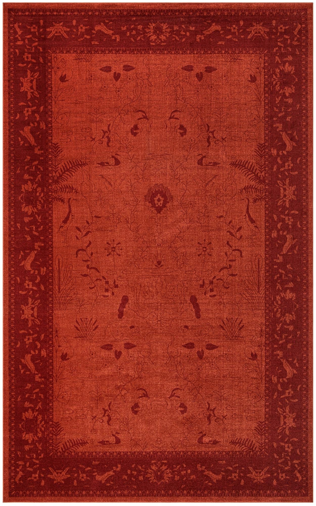 La Jolla Durable Floral Rug - Versatile Home Decor with Stain Resistance and Easy Care