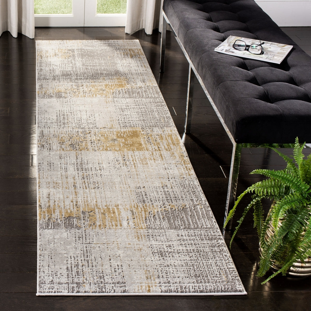 Exquisite Craft CFT874 Power Loomed Rectangular Area Rug - A Luxurious Home Decor Piece with 12MM Thick Pile, Durable and Stylish