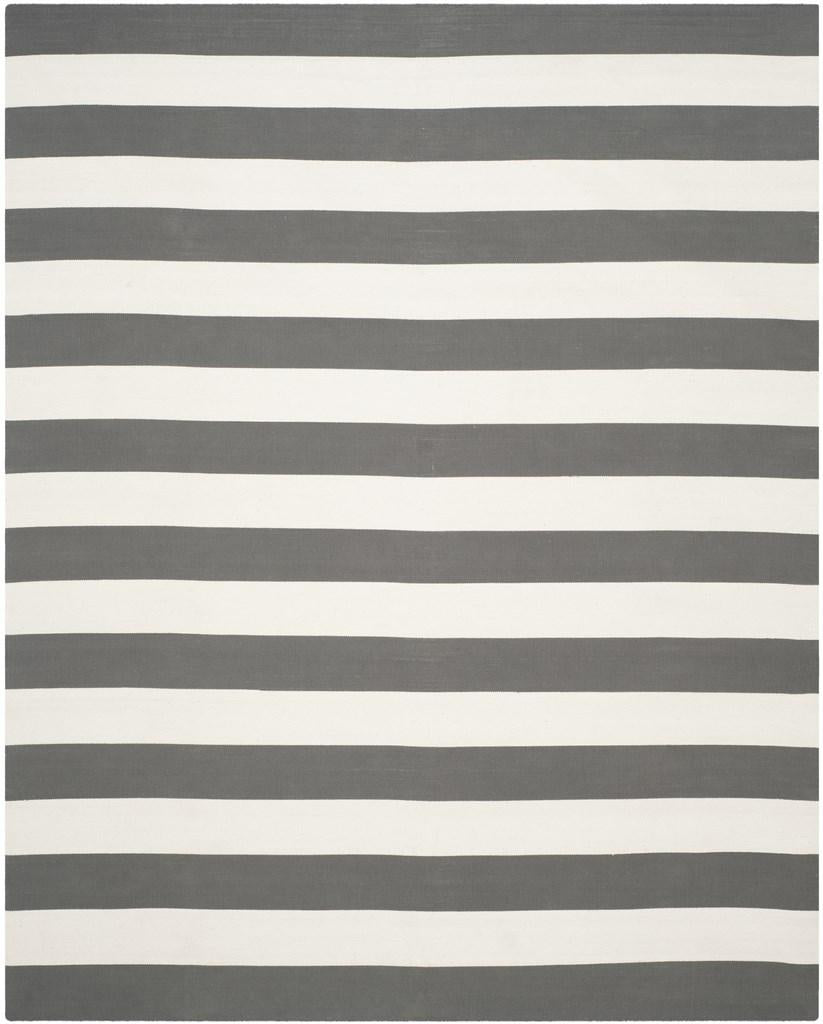 Montauk Handmade Cotton Flat Weave Rug with Stylish Ikat Tie - Dye Pattern Ideal for Coastal or Contemporary Residences