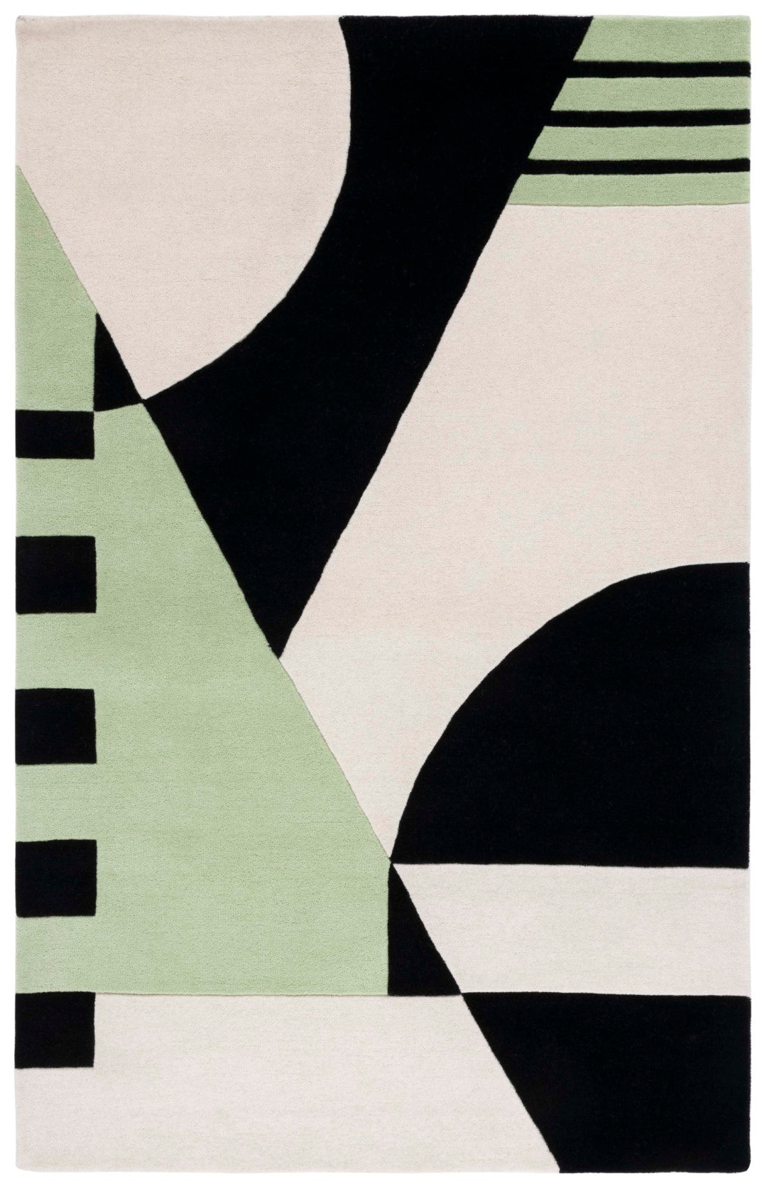 Luxurious Modern Hand-Tufted Wool Cotton Rug with Latex Backing for Any Space