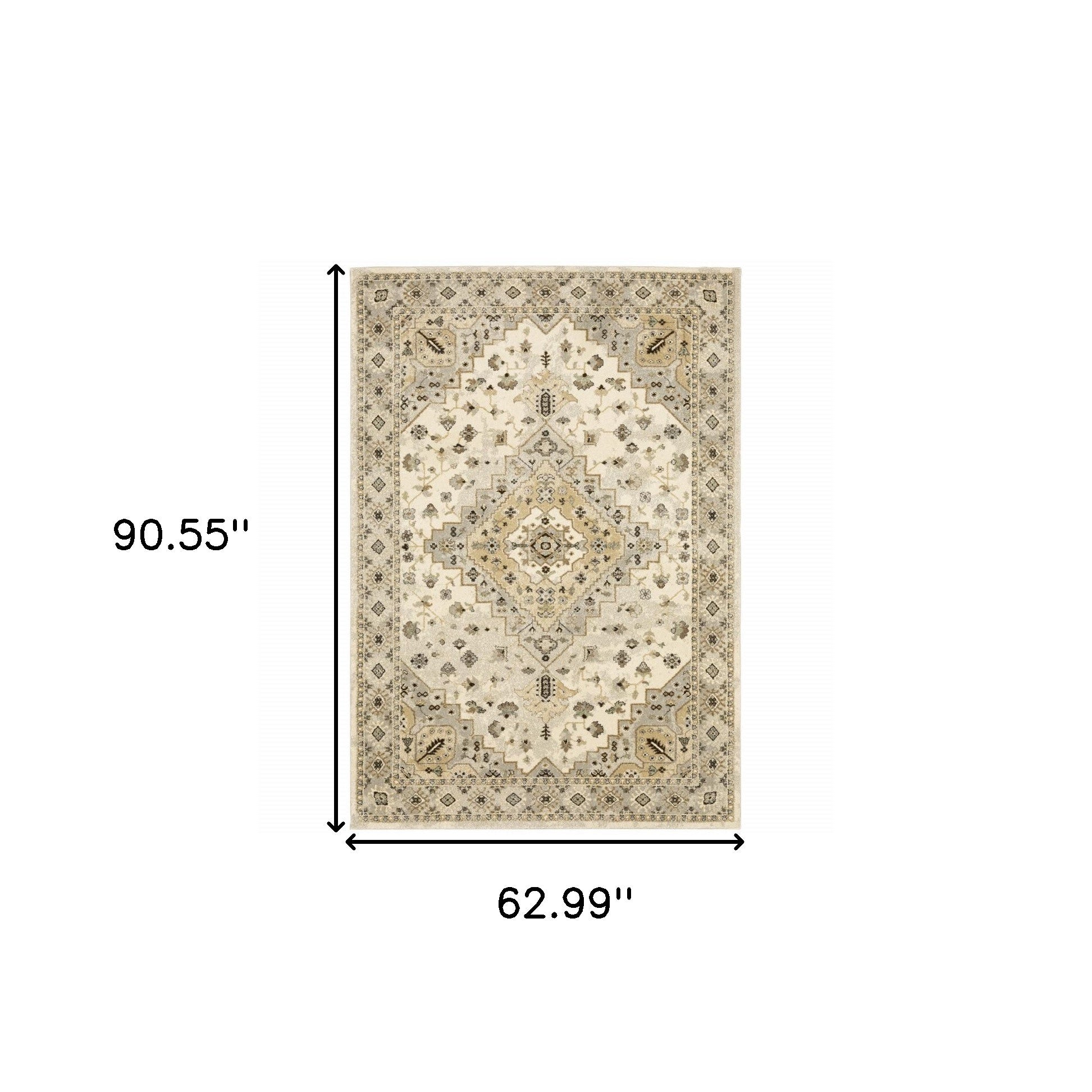 Stain-Resistant Oriental Runner Rug with Stylish Design, Ideal for Kids, Pets, and Any Space
