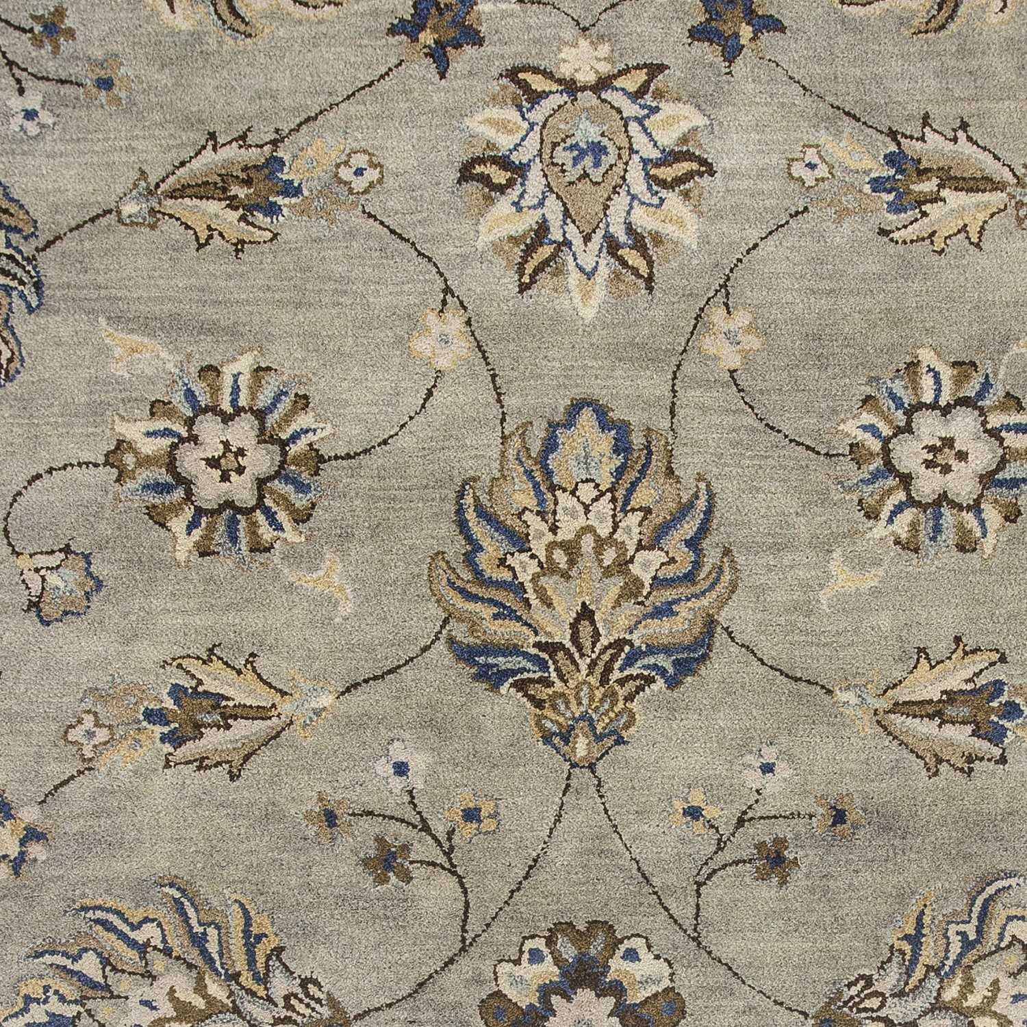 Exquisite Hand-Tufted Grey Allover Kashia Rug Crafted from Premium New Zealand Wool for a Timeless and Elegant Home Decor