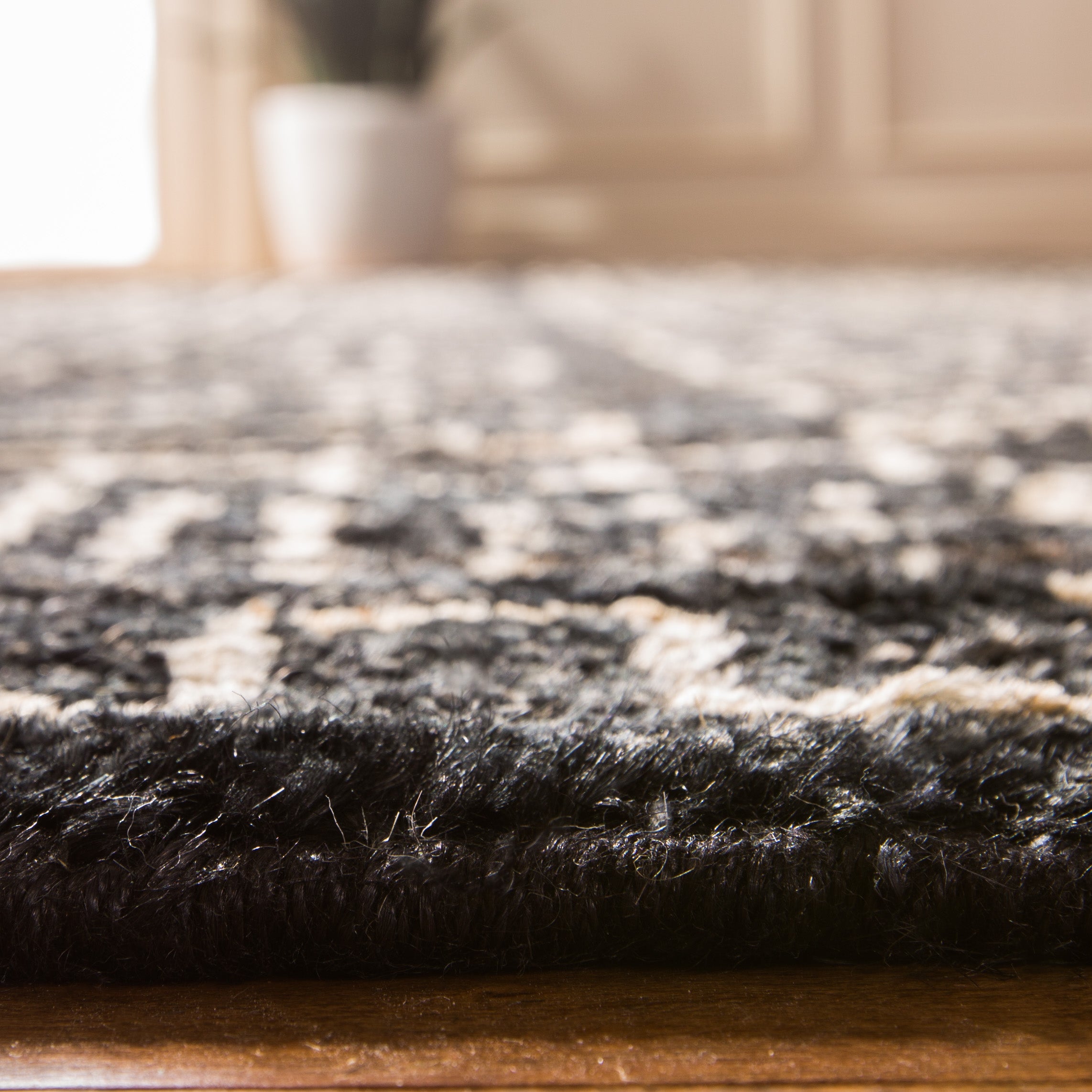 Luxurious Hand-Knotted Jute Rug from Kenya for Elegant Home Comfort