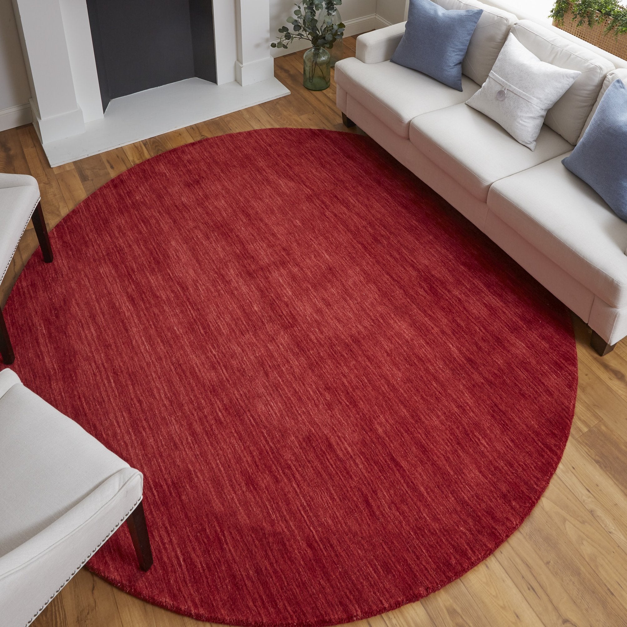 Stylish and Stain-Resistant Hand Woven Wool Area Rug - Luna Collection, Perfect for High Traffic Spaces and Interior Decor